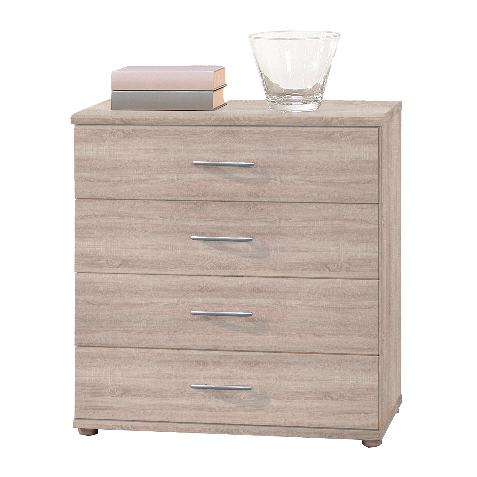 Kommode - Sonoma Eiche - 4 Schubkästen - 60 cm