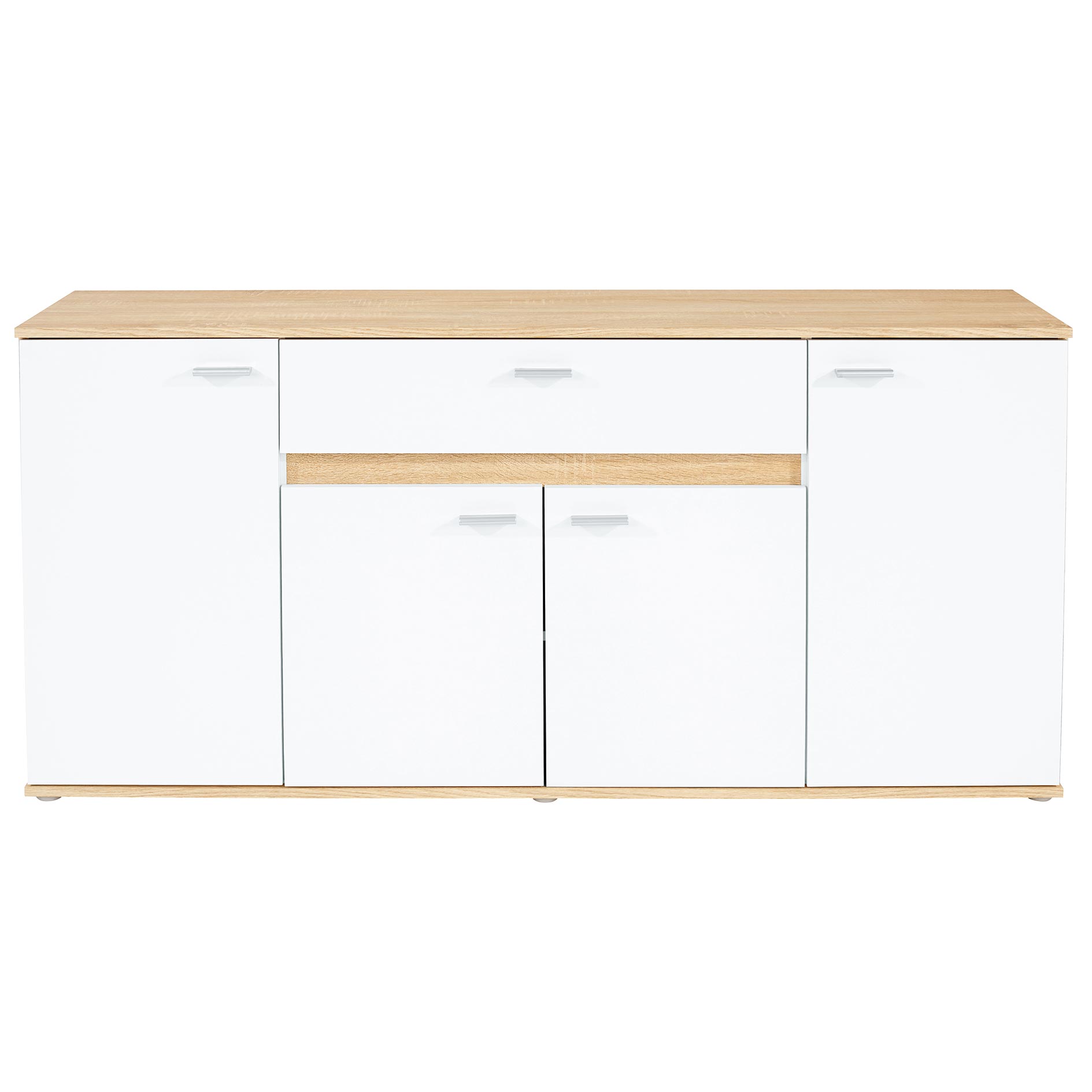 Kommode - Sonoma Eiche - weiß - 160 cm