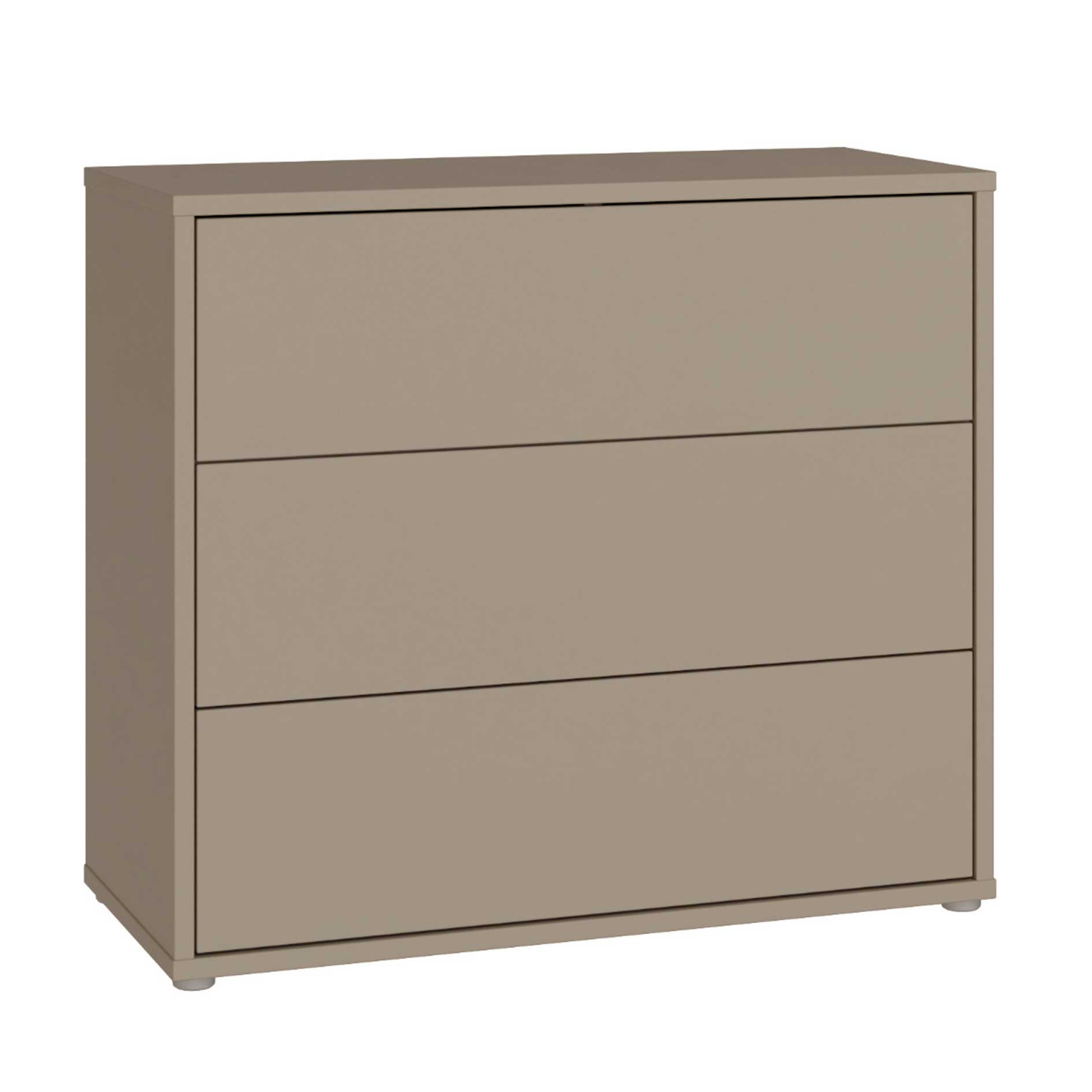 Kommode - taupe - 3 Schubkästen - 95 cm