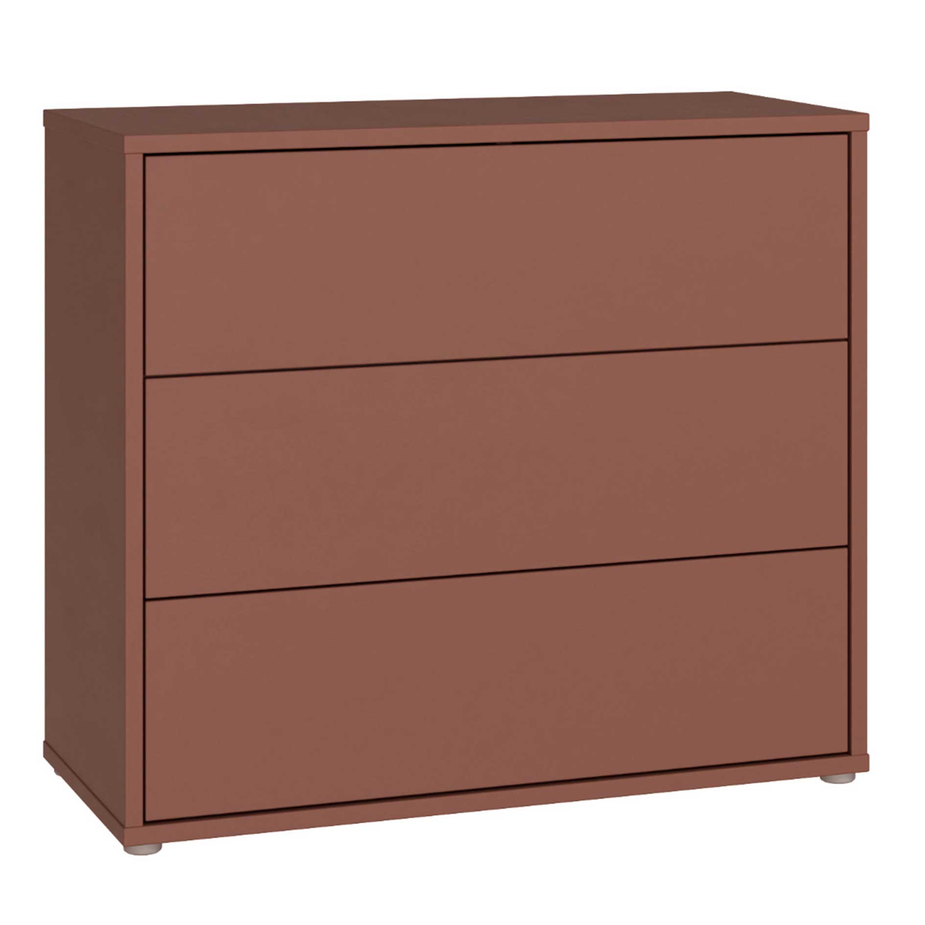 Kommode - terrakotta - 3 Schubkästen - 95 cm