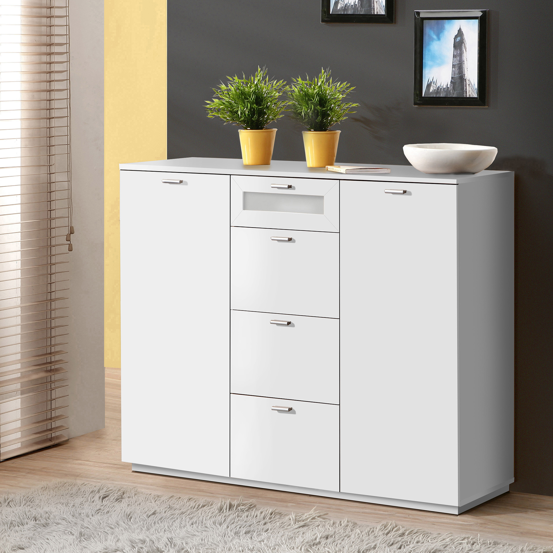 Kommode weiß 119,5 cm breit Online bei ROLLER kaufen