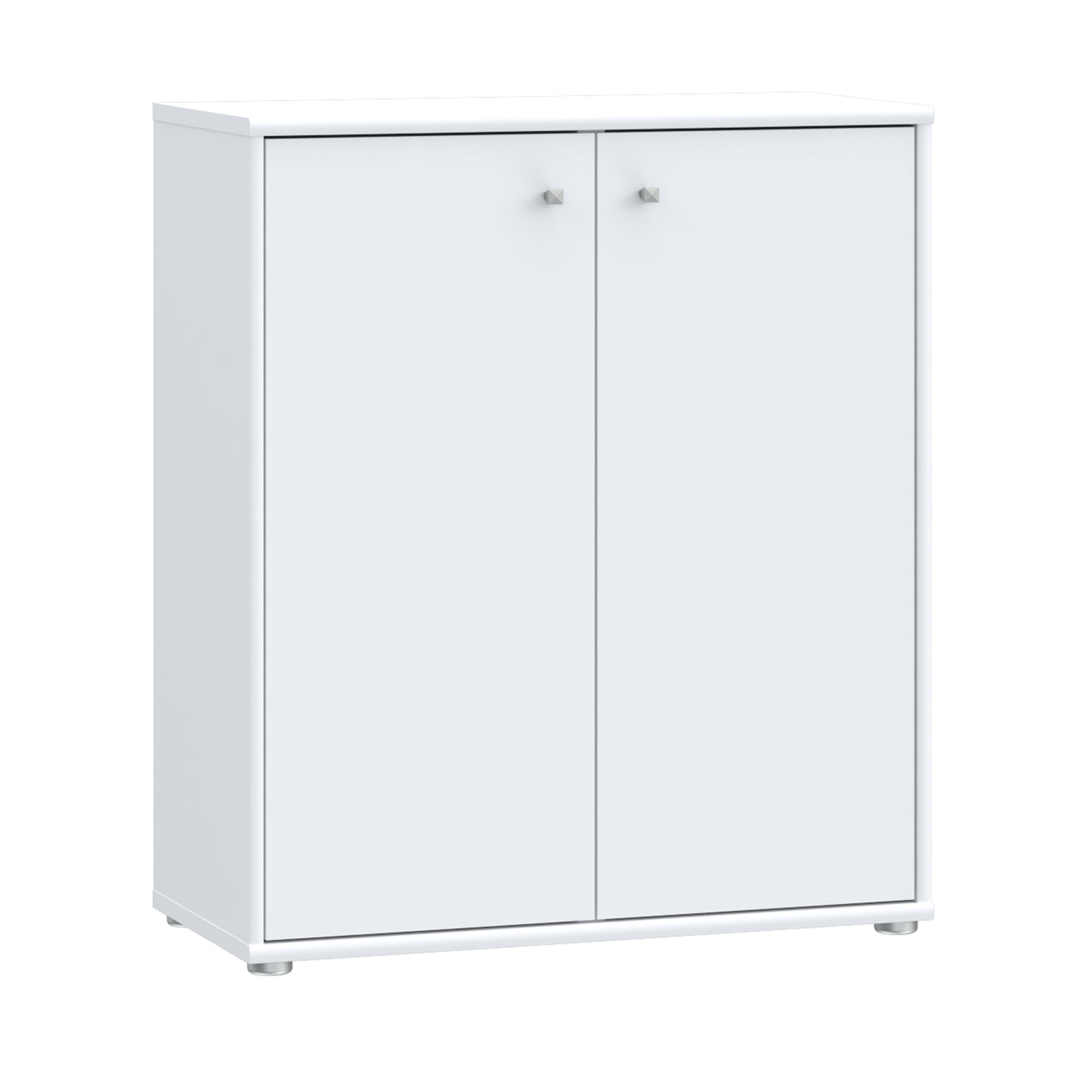 Kommode - weiß - 2 Türen - 74x86 cm