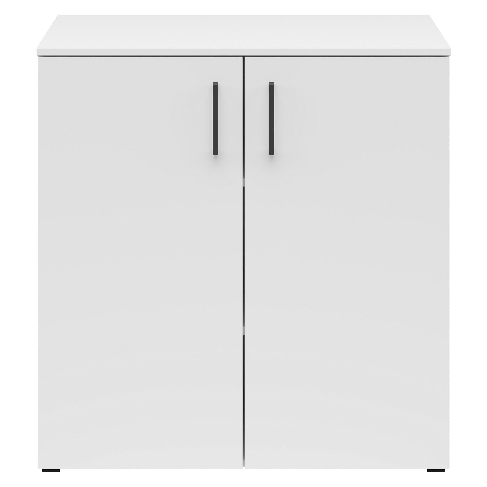 Kommode - weiß - 2 Türen - XL-Tiefe - 80 cm breit