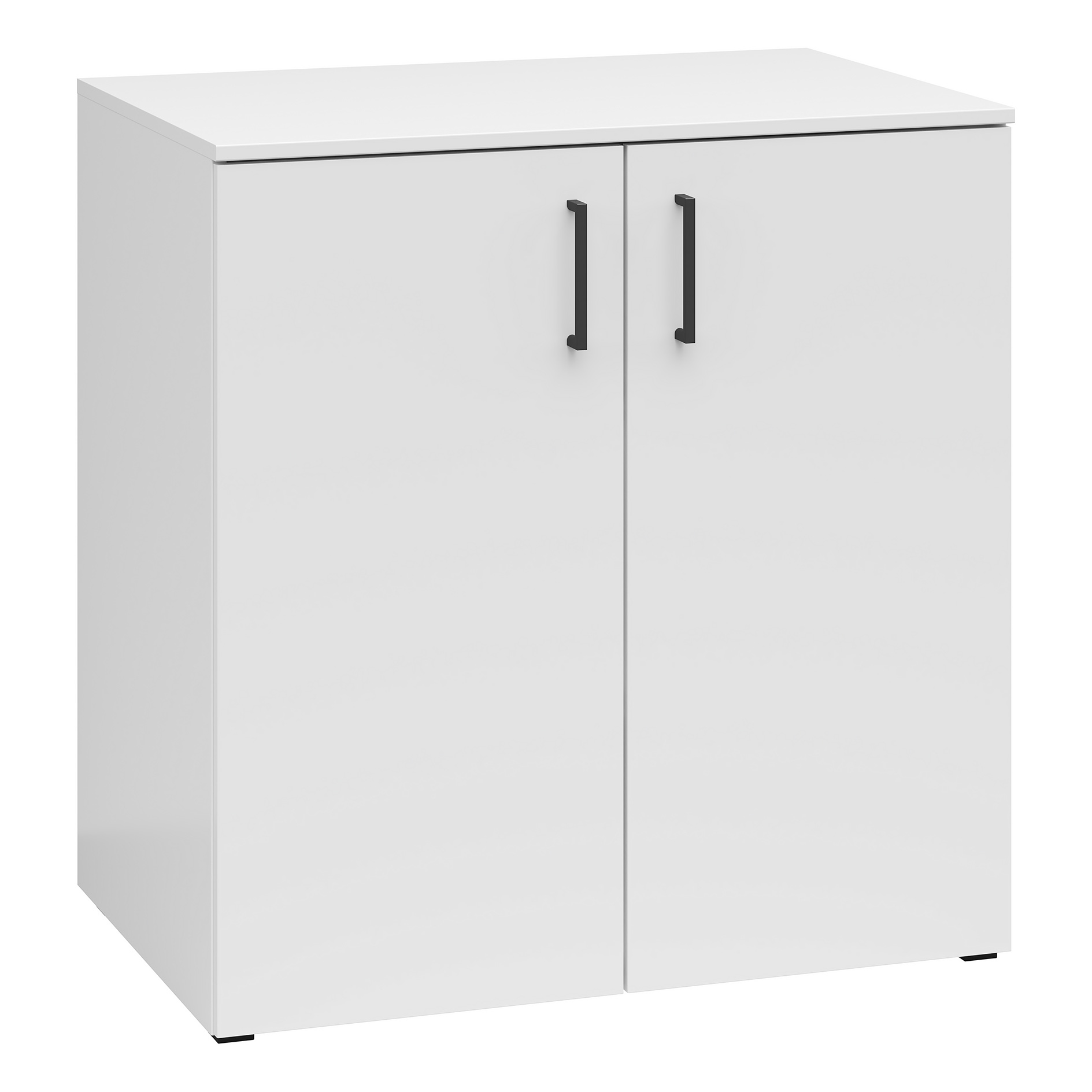 Kommode - weiß - 2 Türen - XL-Tiefe - 80 cm breit