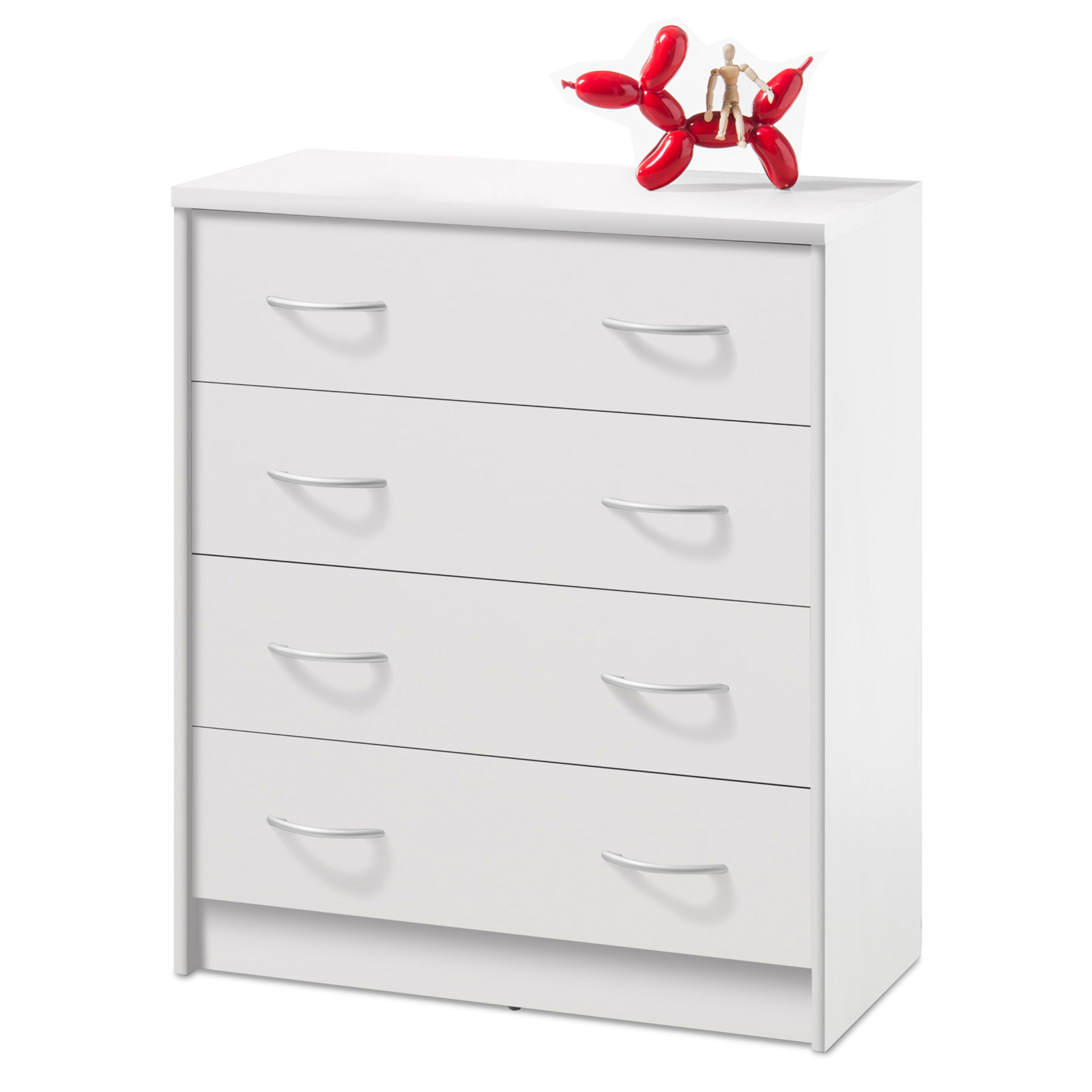 Kommode - weiß - 86 cm hoch