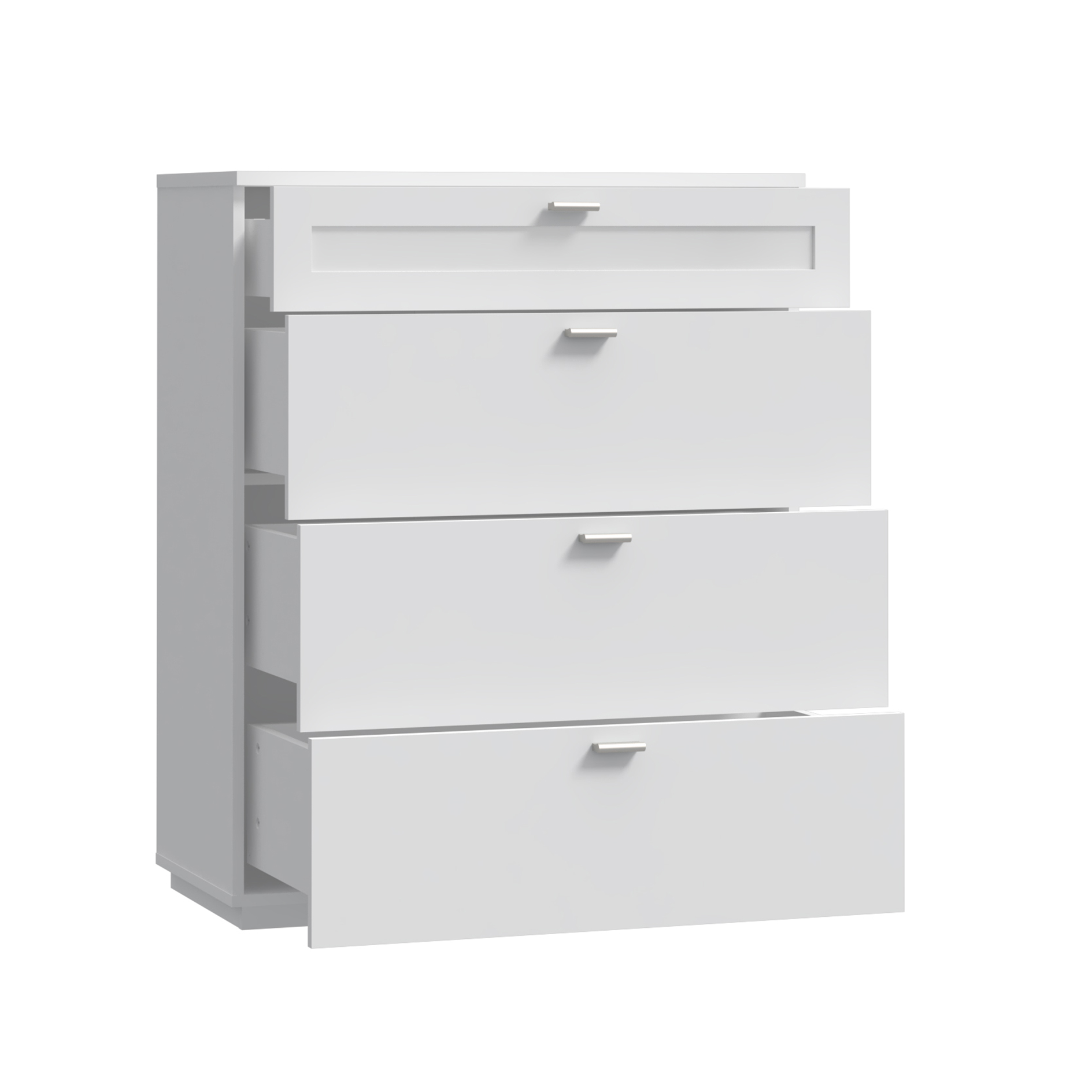 Kommode - weiß matt - 80 cm breit