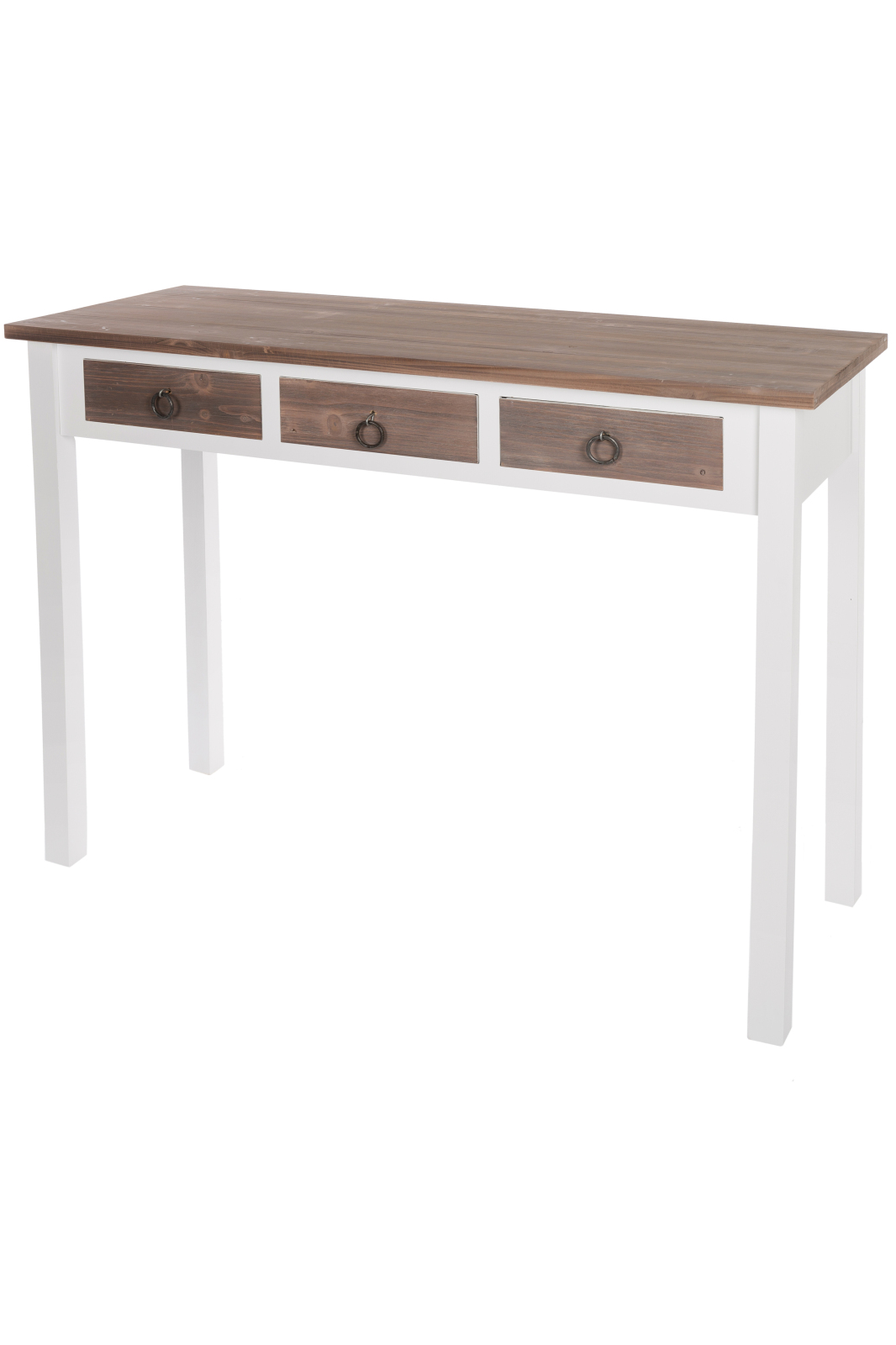 Konsole STRAIGHT - weiß-braun - 105 cm