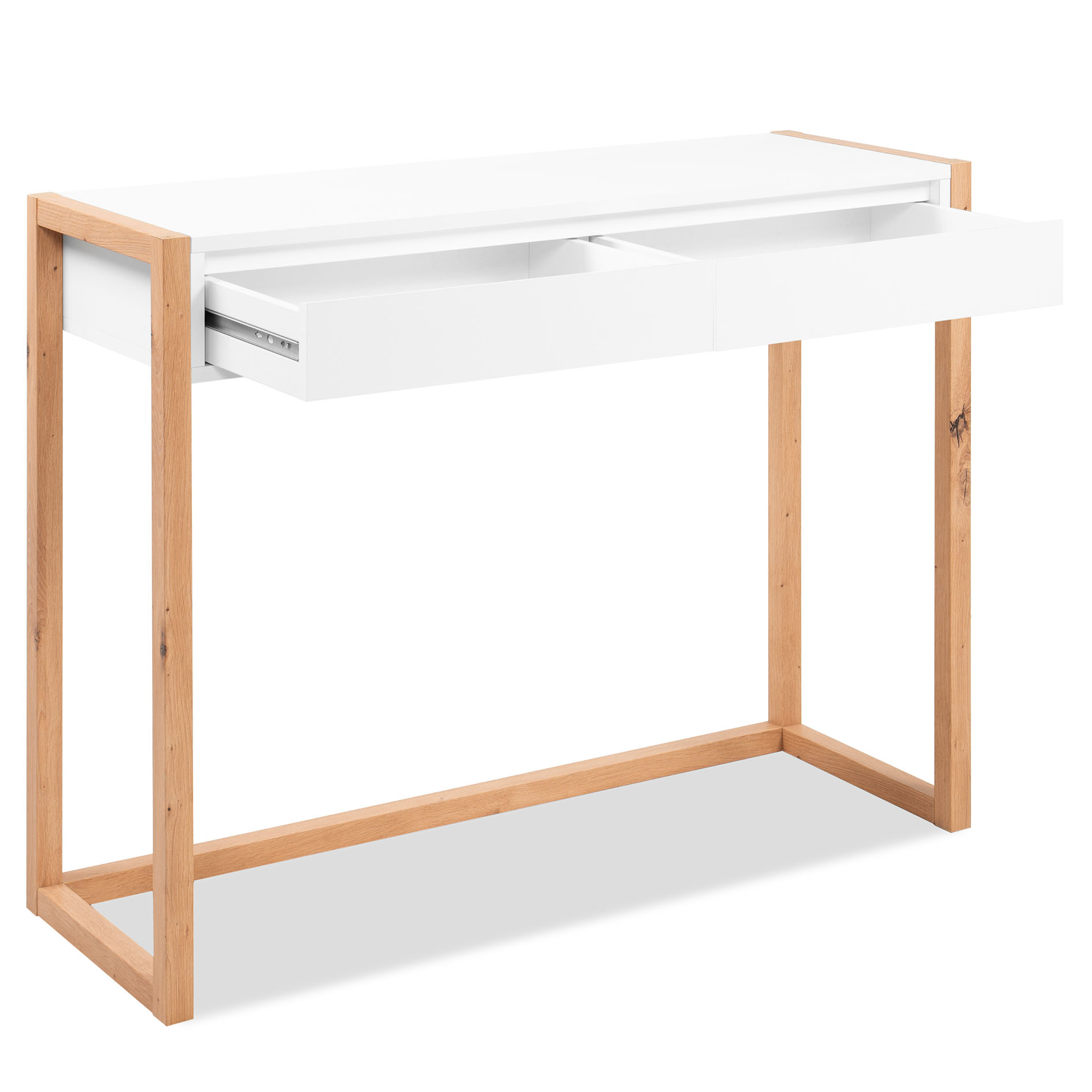 Konsolentisch DENVER - weiß - Artisan Eiche - 100 cm breit