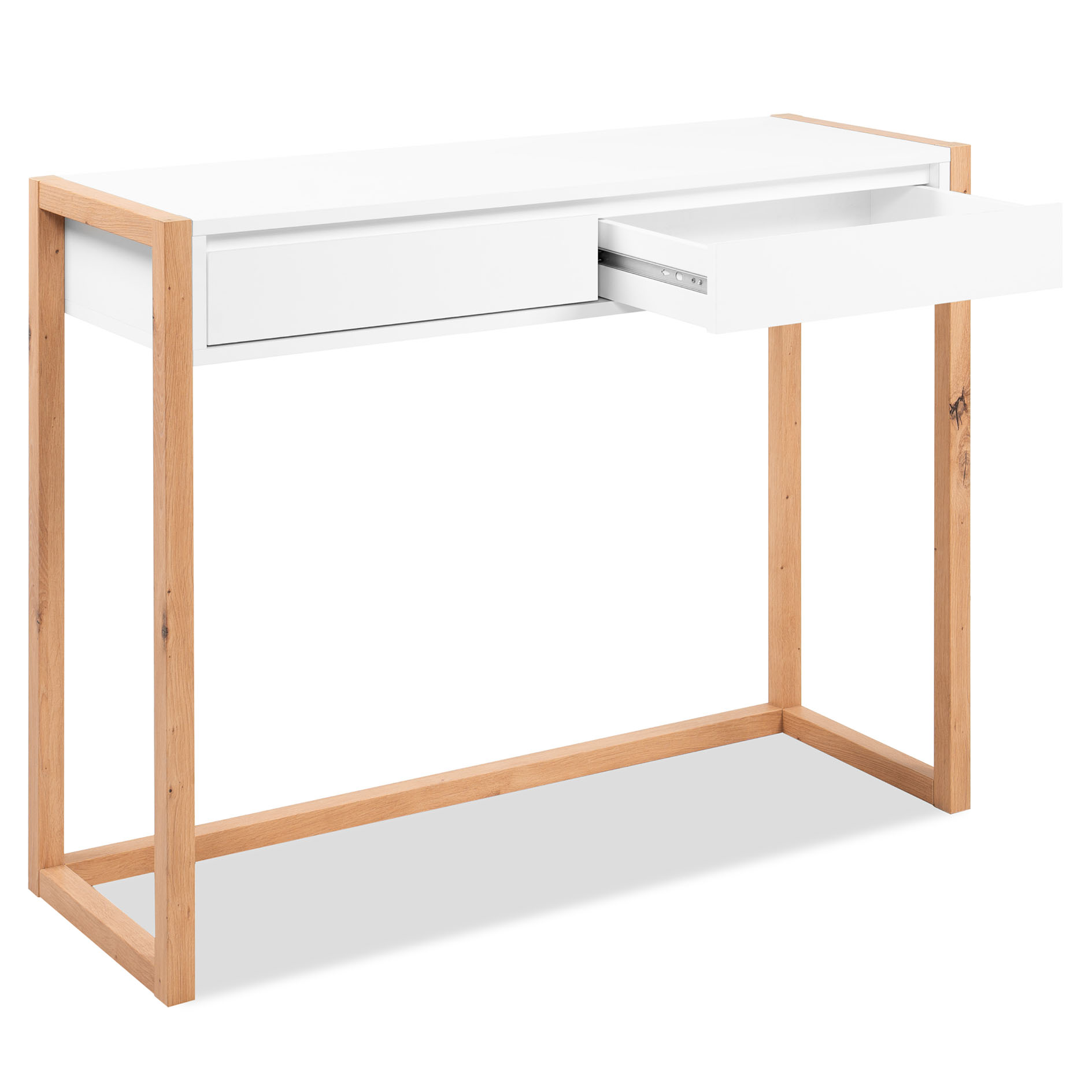 Konsolentisch DENVER - weiß - Artisan Eiche - 100 cm breit