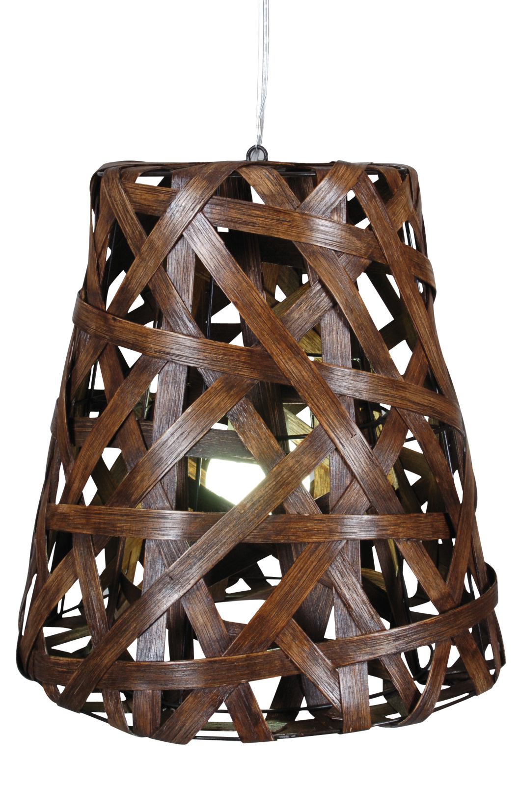 Korb-Pendelleuchte - braun - Ø 41 cm