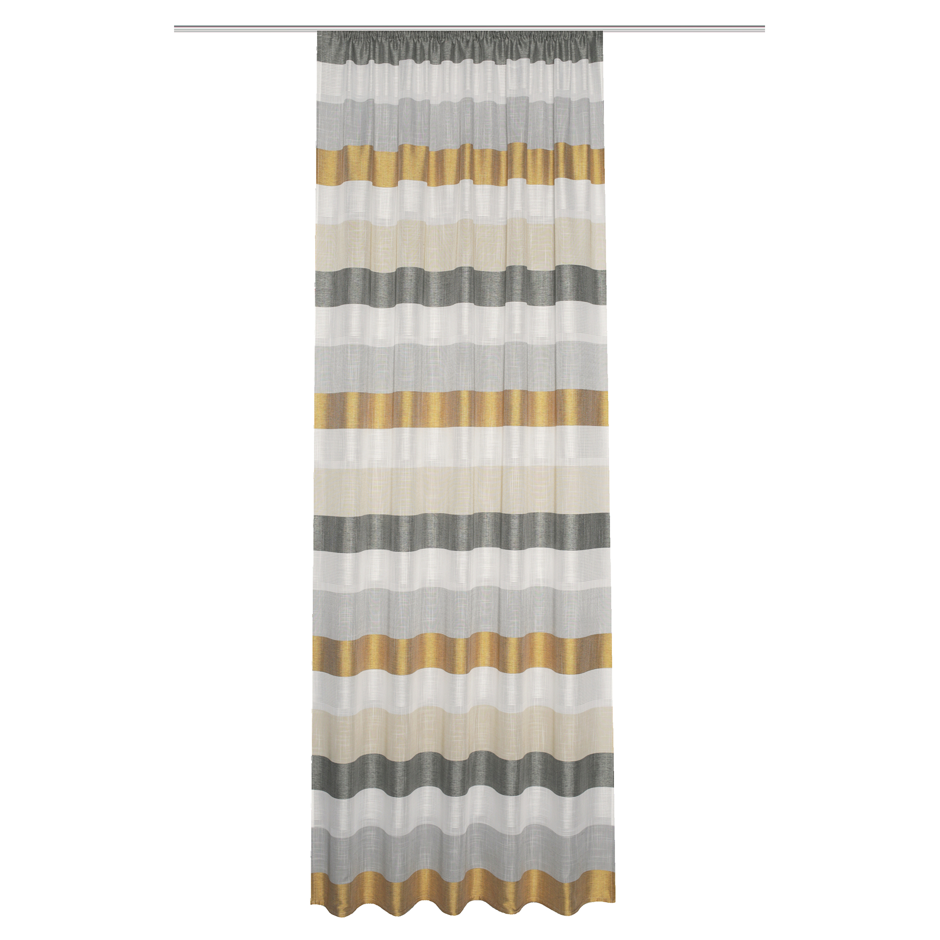Kräuselbandschal OLAV - gold - 140x145 cm