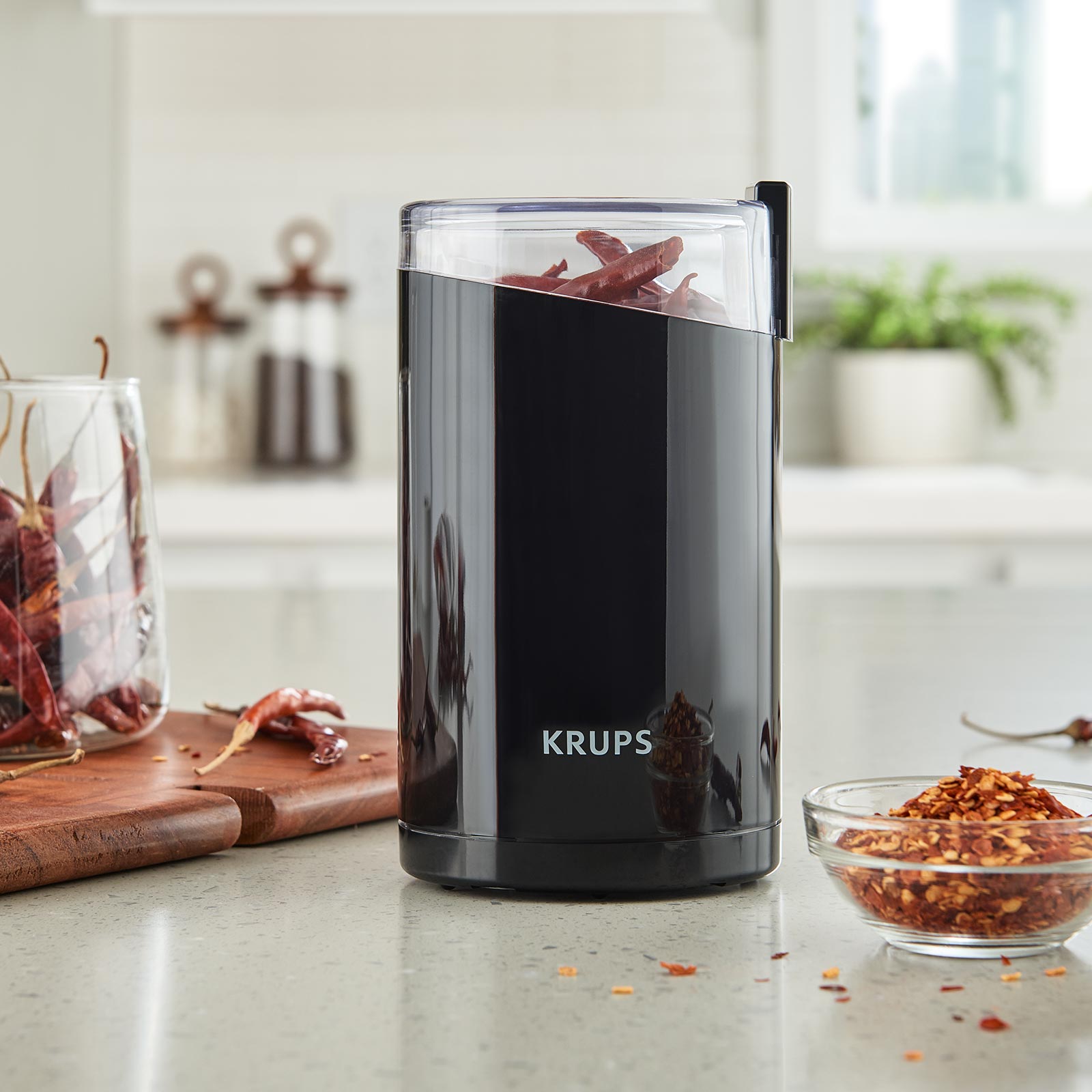 KRUPS Kaffee-Gewürzmühle F20342 - schwarz - 75g Füllmenge