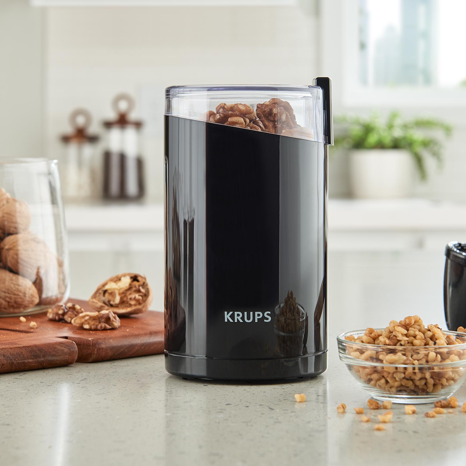 KRUPS Kaffee-Gewürzmühle F20342 - schwarz - 75g Füllmenge