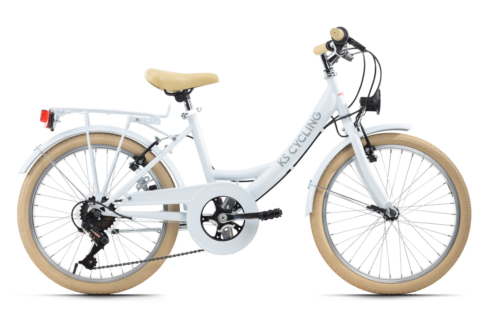 KS Cycling Kinderfahrrad BALLOON 20'' - weiß - 34 cm Rahmenhöhe