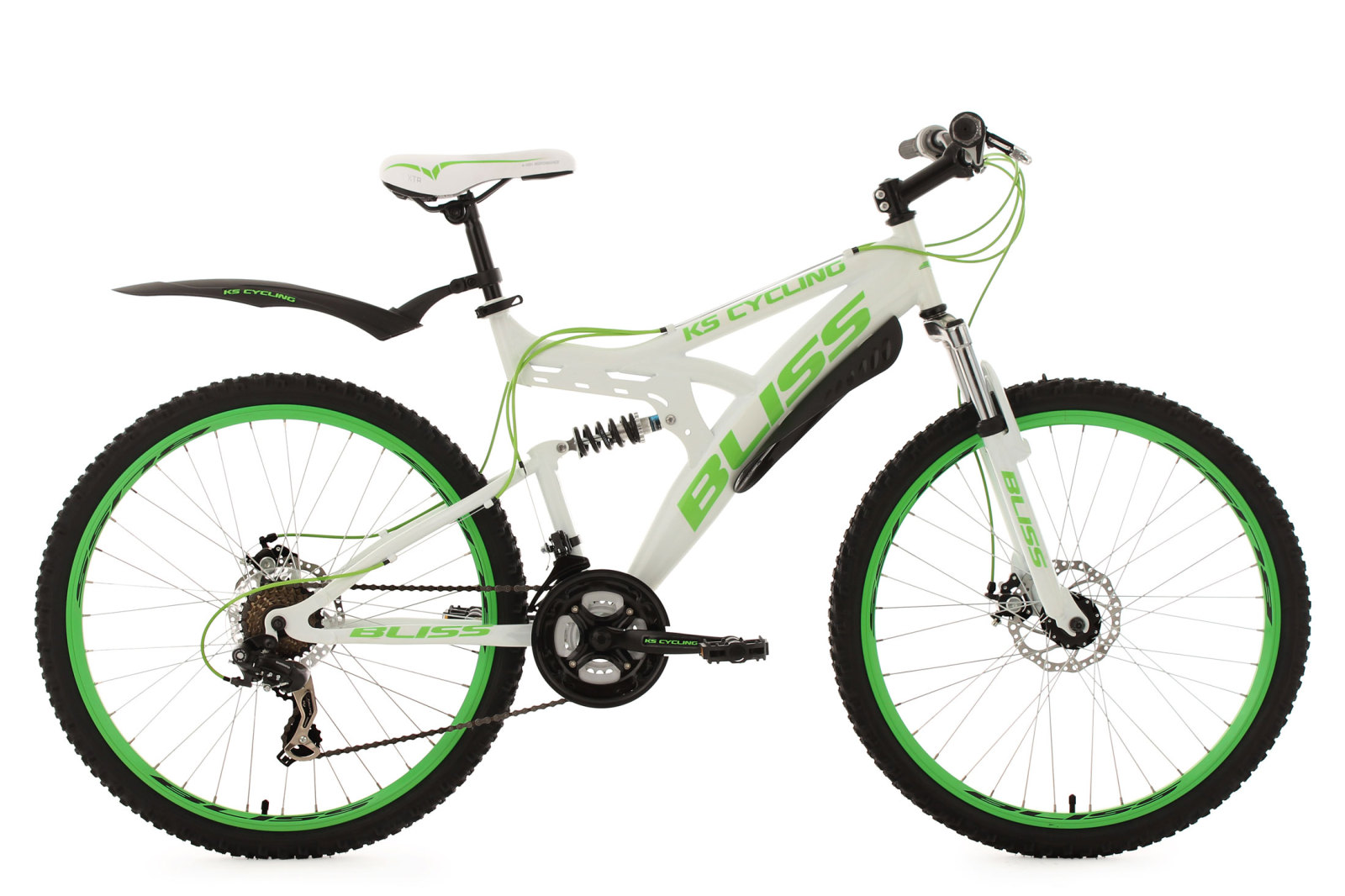 KS Cycling Mountainbike Fully BLISS 26'' - weiß-grün