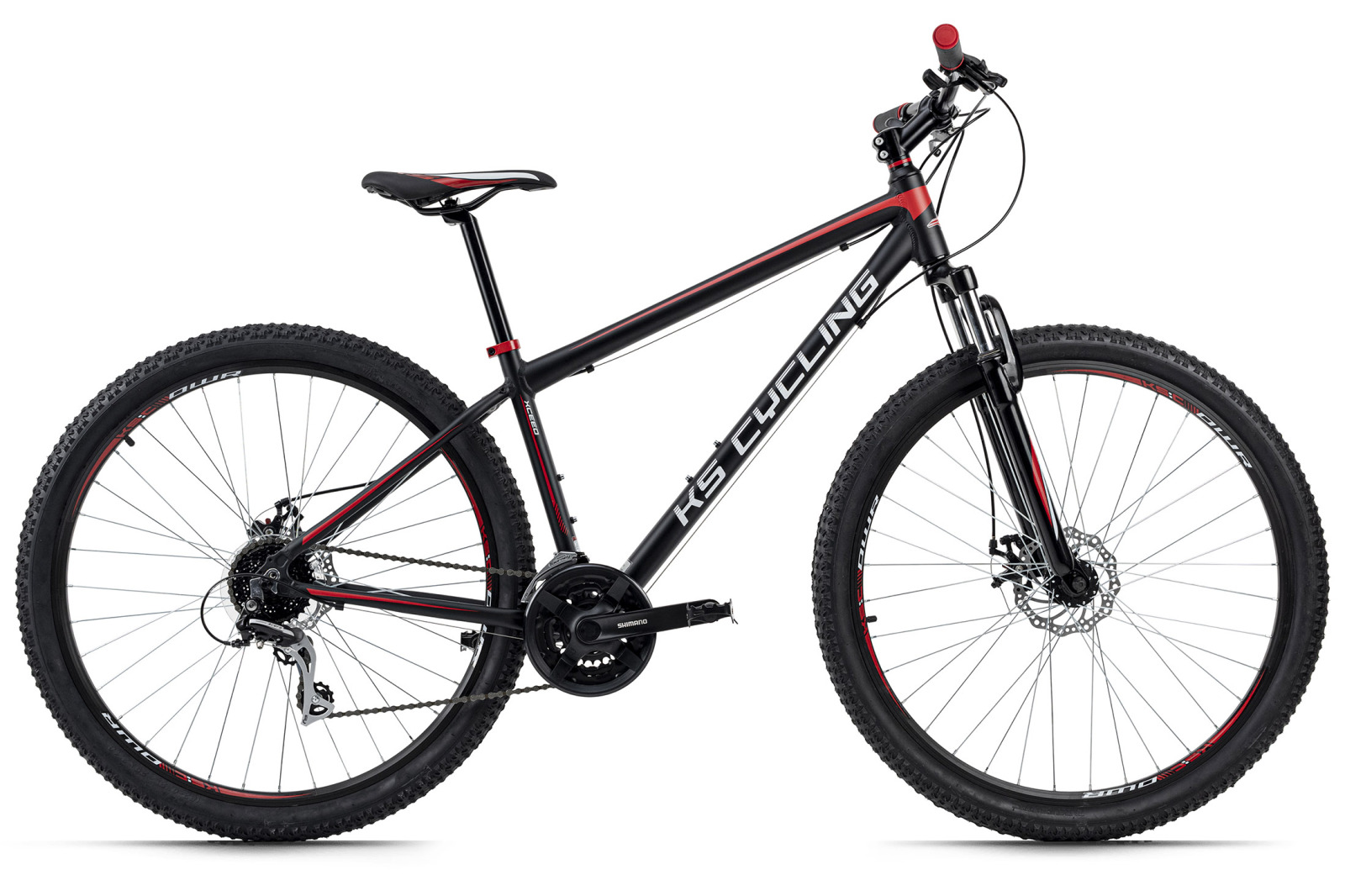 KS Cycling Mountainbike HARDTAIL 29'' XCEED - schwarz-rot - 42 cm Rahmenhöhe