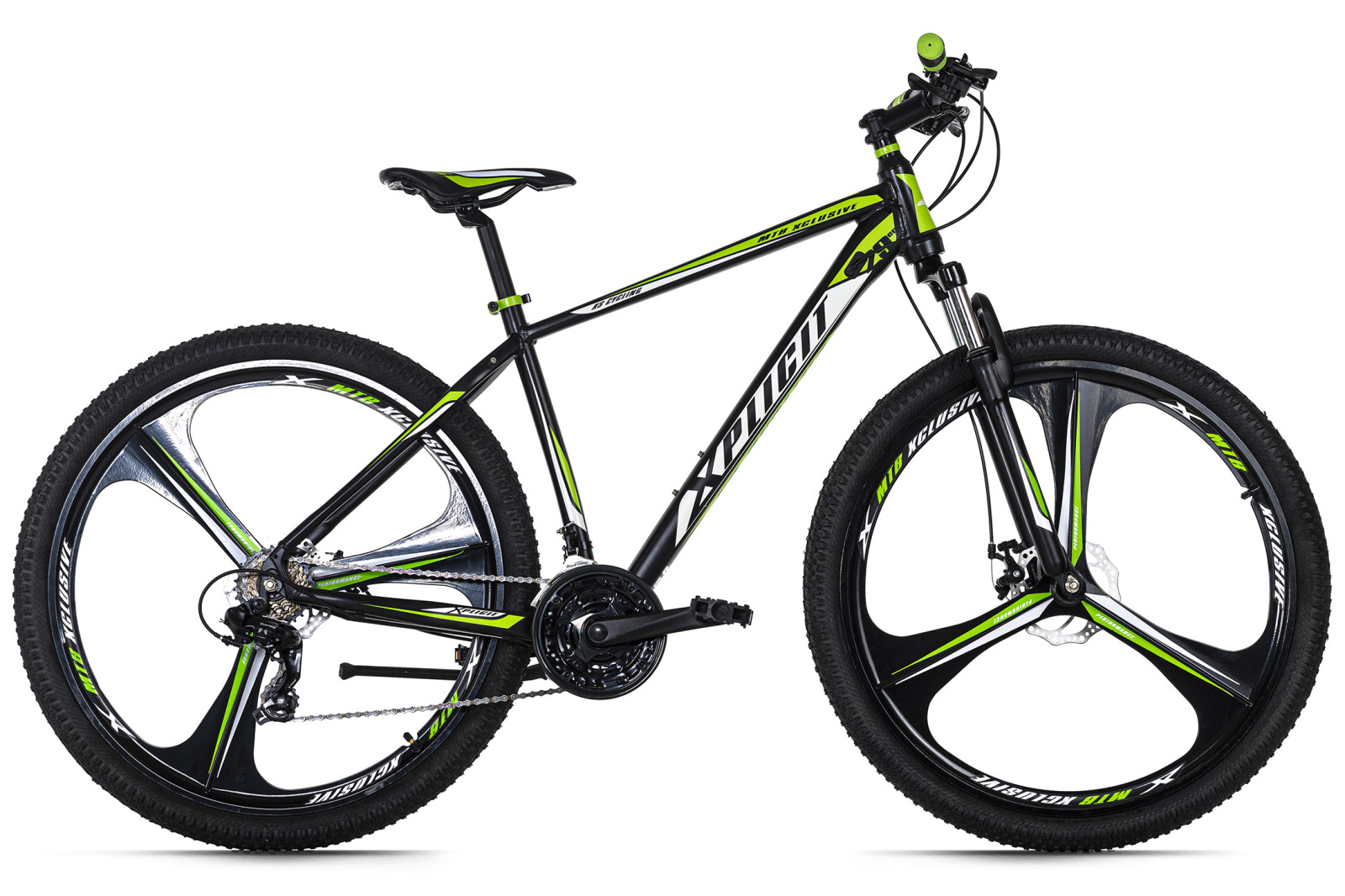 KS Cycling Mountainbike HARDTAIL 29'' XPLICIT - schwarz-grün - 48 cm Rahmenhöhe