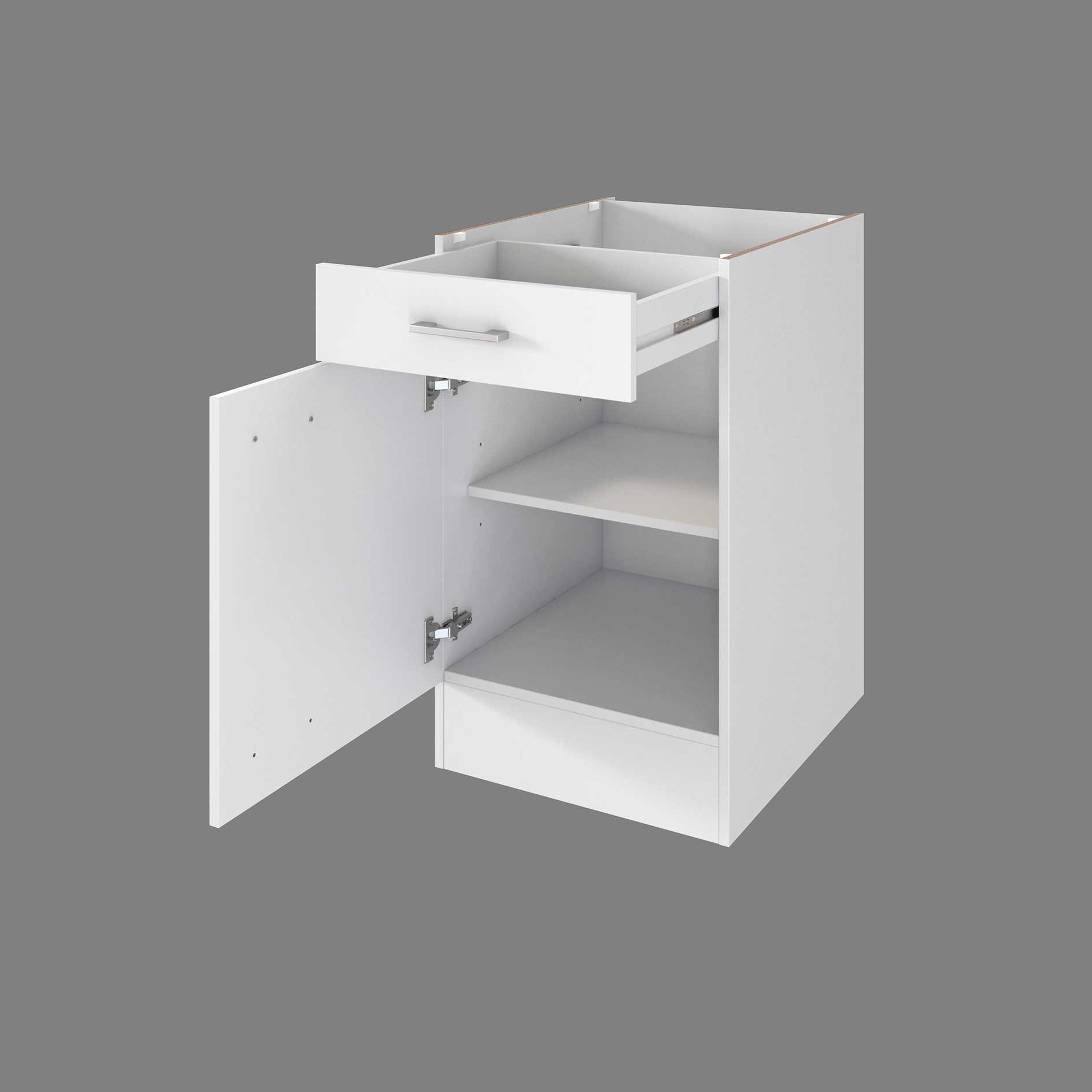 Küchenblock LUCCA - weiß-Caledonia - 290 cm