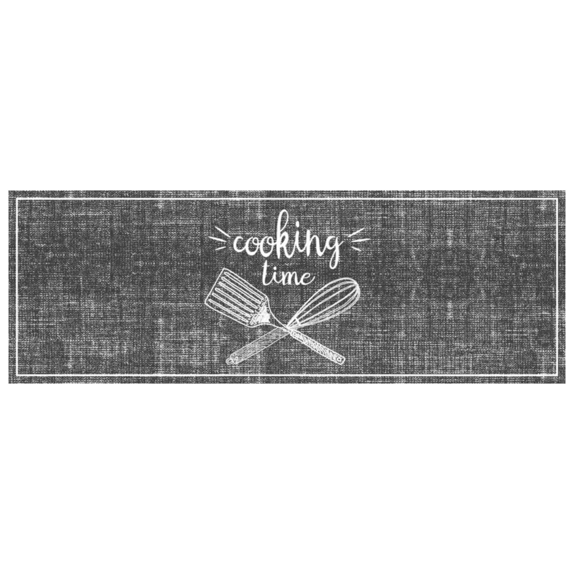 Küchenläufer COOKING TIME - grau - 50x150 cm