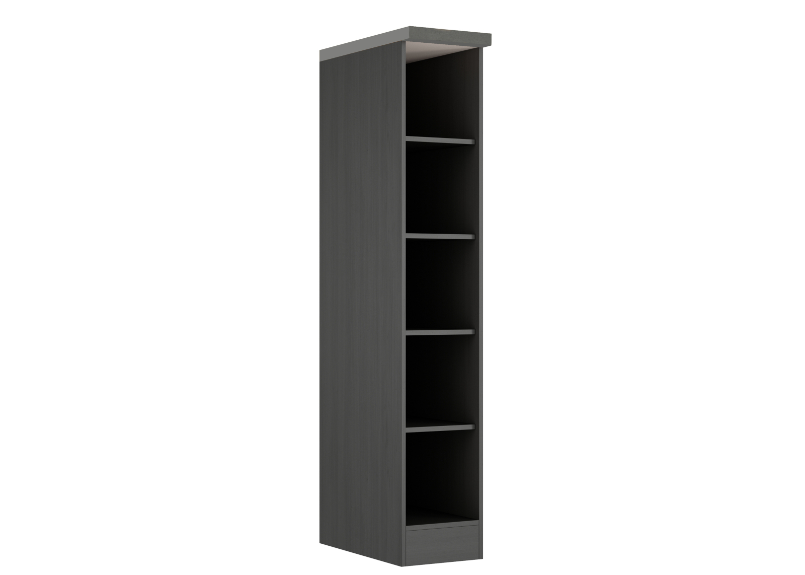 Küchenregal LIVERPOOL - Graphit - 30 cm breit