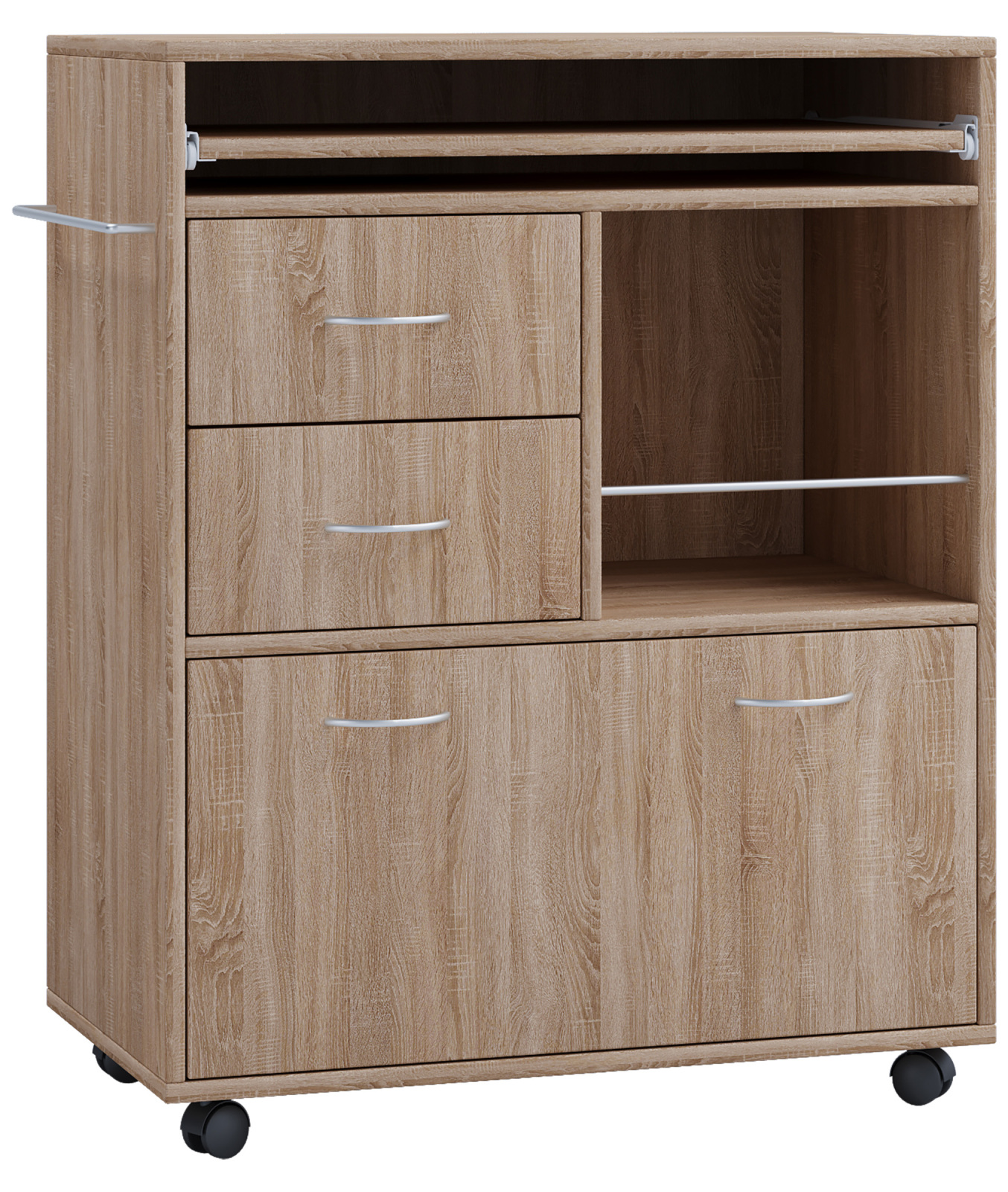 Küchenrollwagen KICHA - Sonoma Eiche - Holz - 70 cm