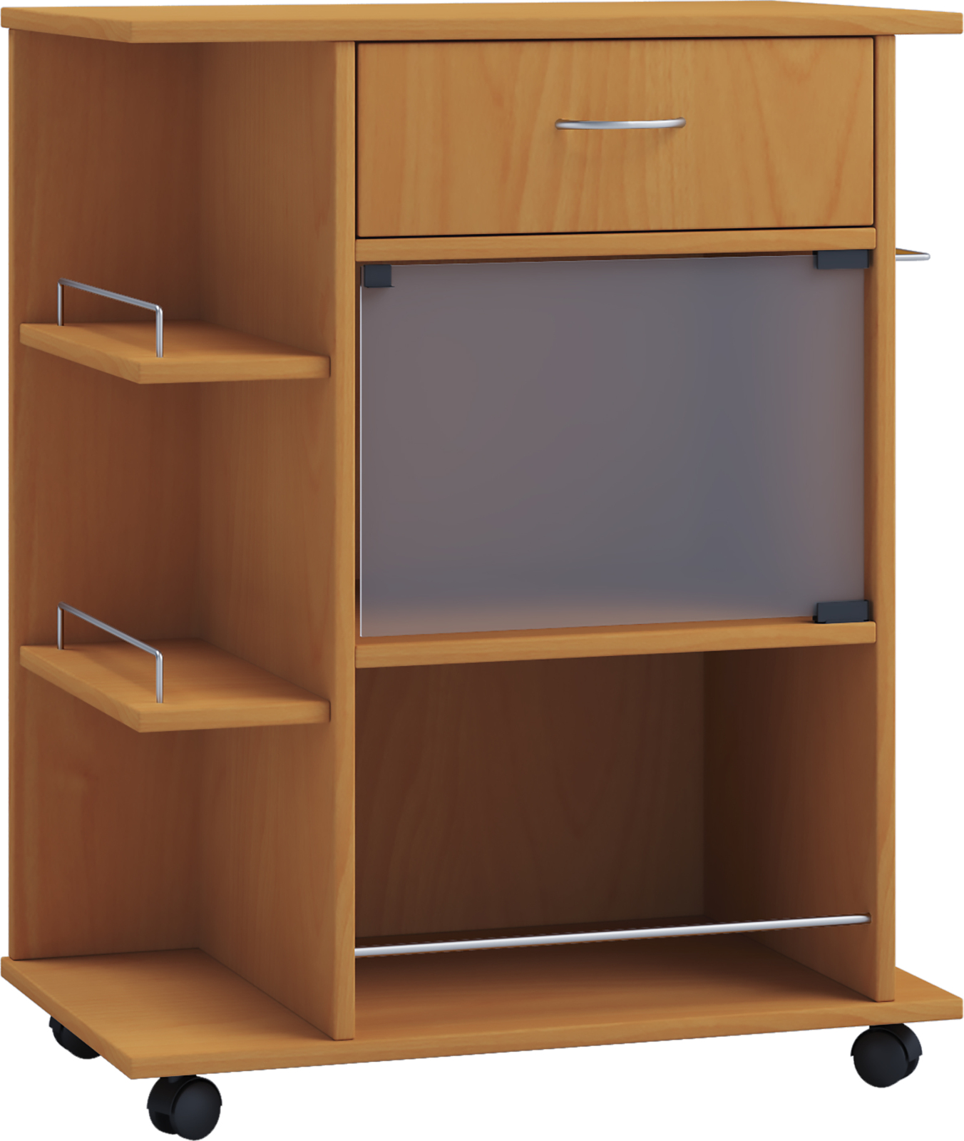 Küchenrollwagen POCIS - Buche - Holz - 65 cm