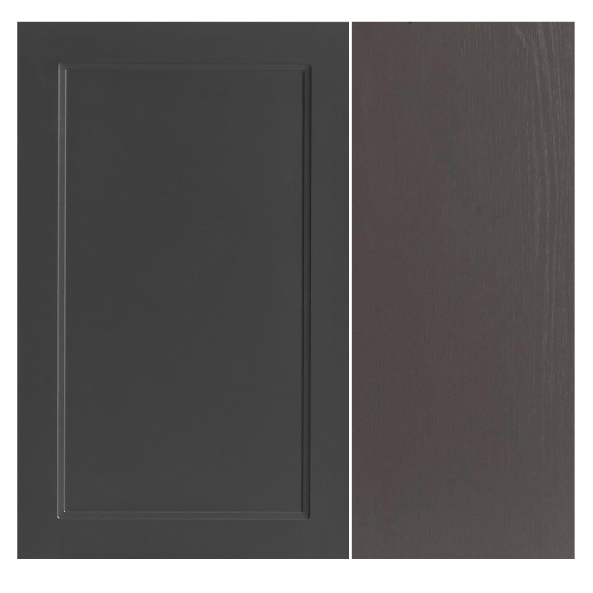 Küchenzeile MERAN - grau - Wotaneiche - 240 cm 