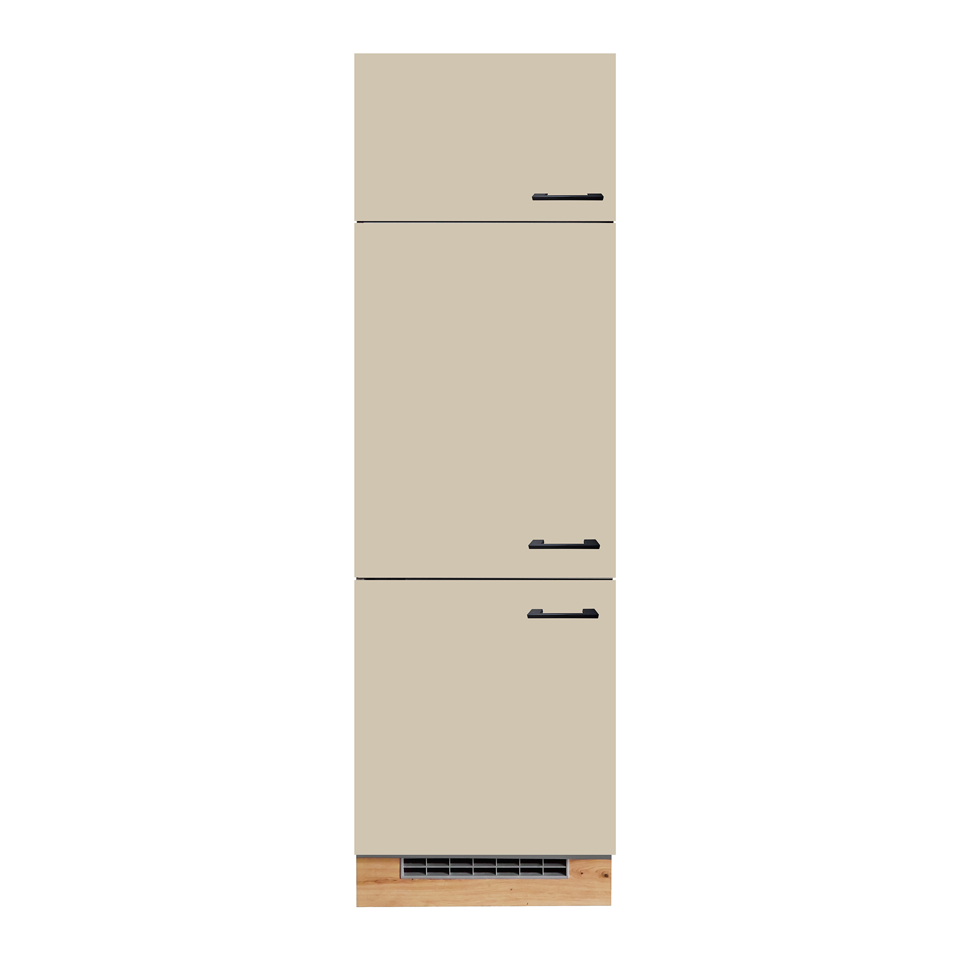 Kühlschrankumbau - Macadamia matt - 60 cm breit