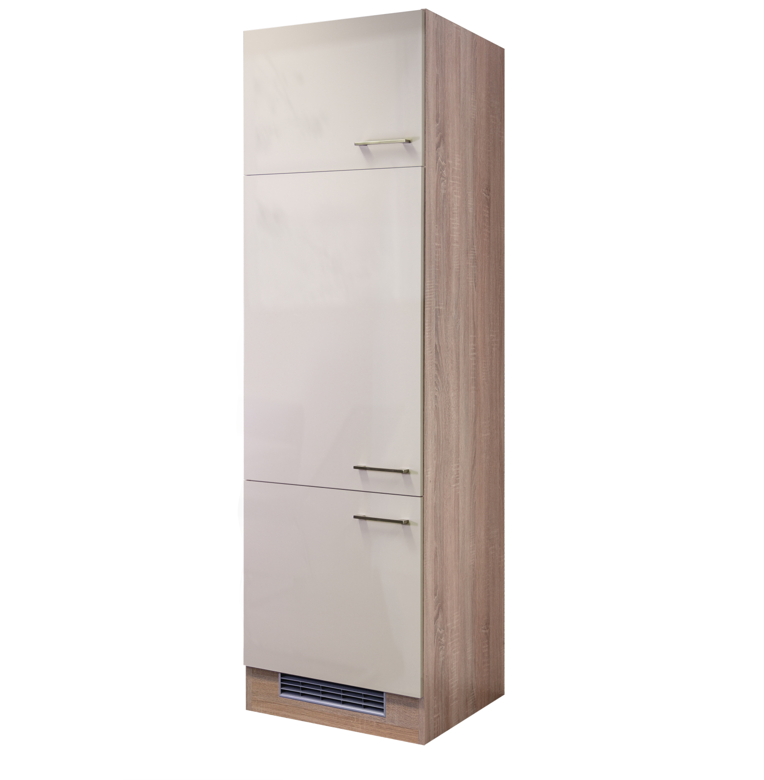 Kühlschrankumbau NEPAL - Kaschmir Glanz-Sonoma Eiche - 60 cm
