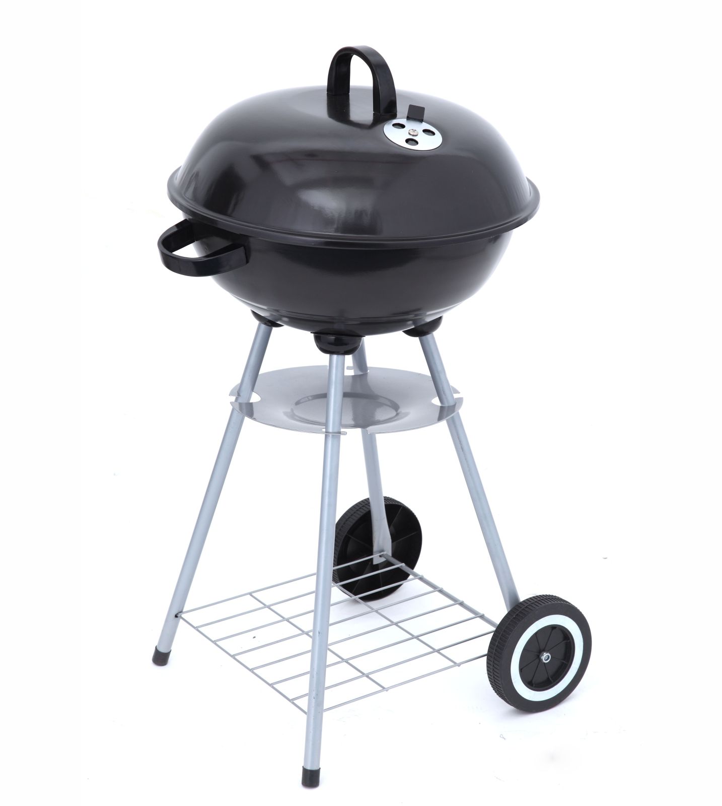 Kugelgrill KEY WEST - schwarz-silber - Ø43,5 cm