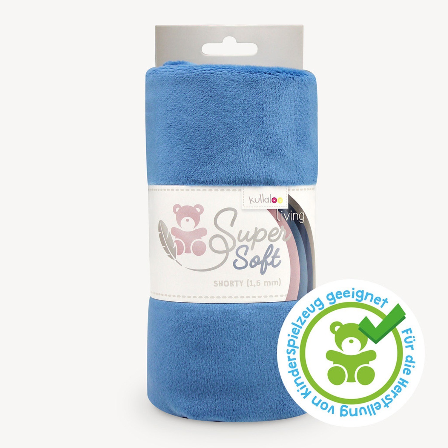 Kullaloo Plüsch SOFT SHORTY - dunkelblau - 1,5 mm Flor