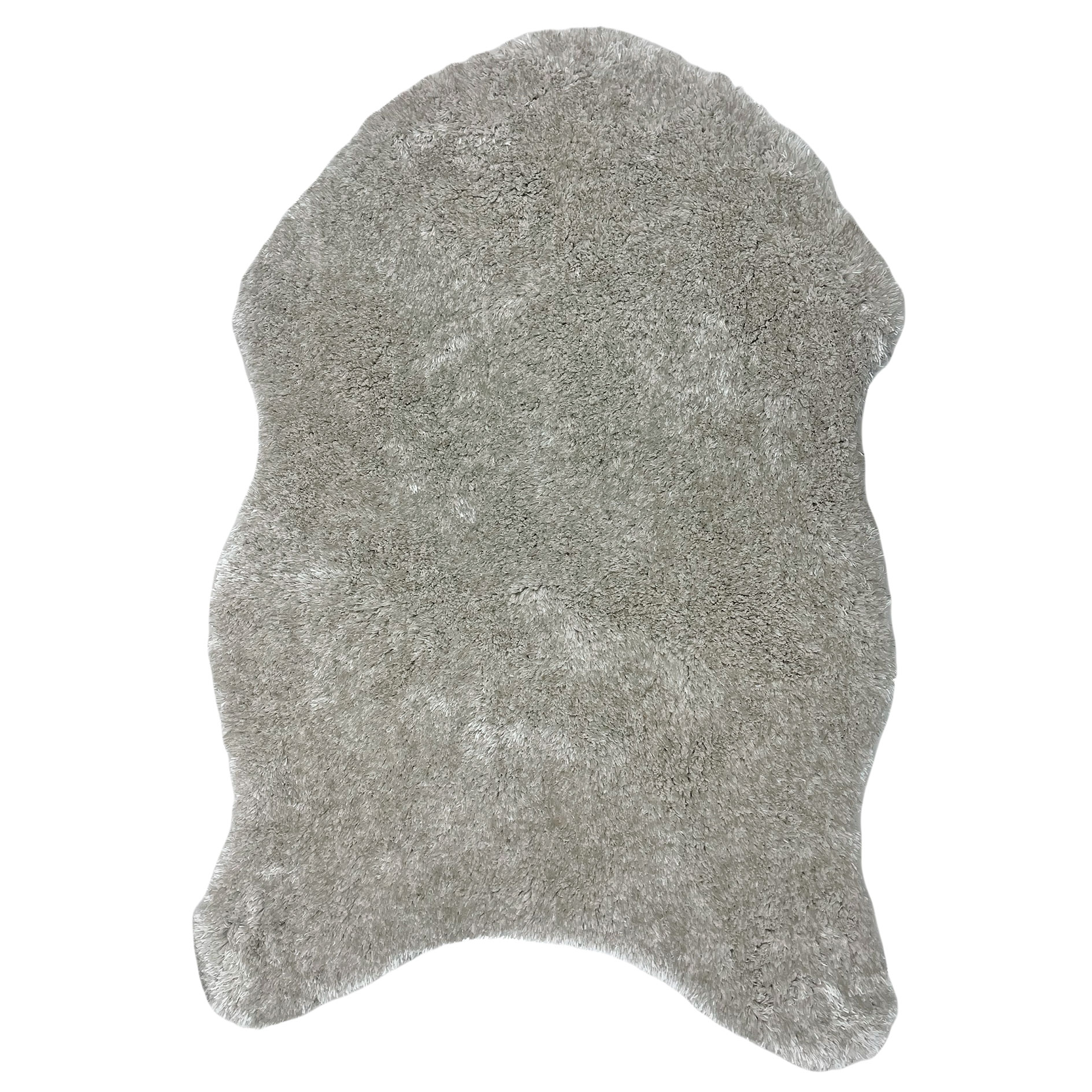 Kunstfell-Teppich - champagner - 90x60 cm