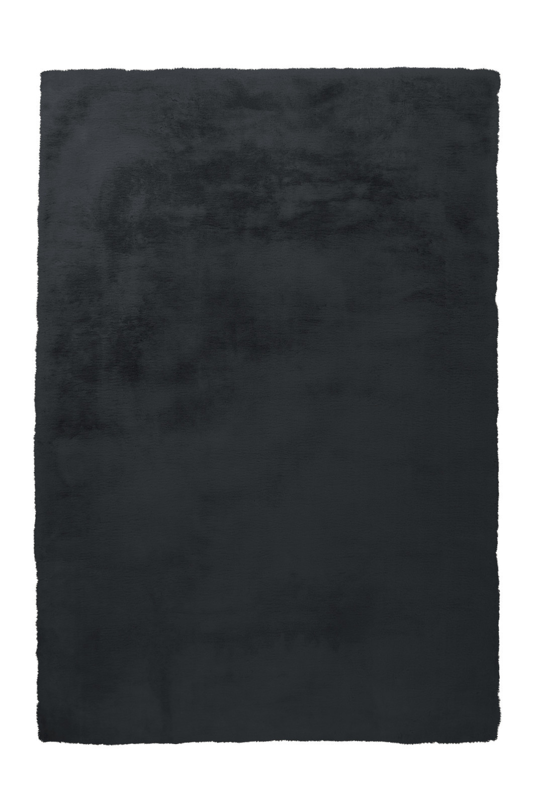 Kunstfell-Teppich - Kaninchenfell-Haptik - anthrazit - 160x230 cm