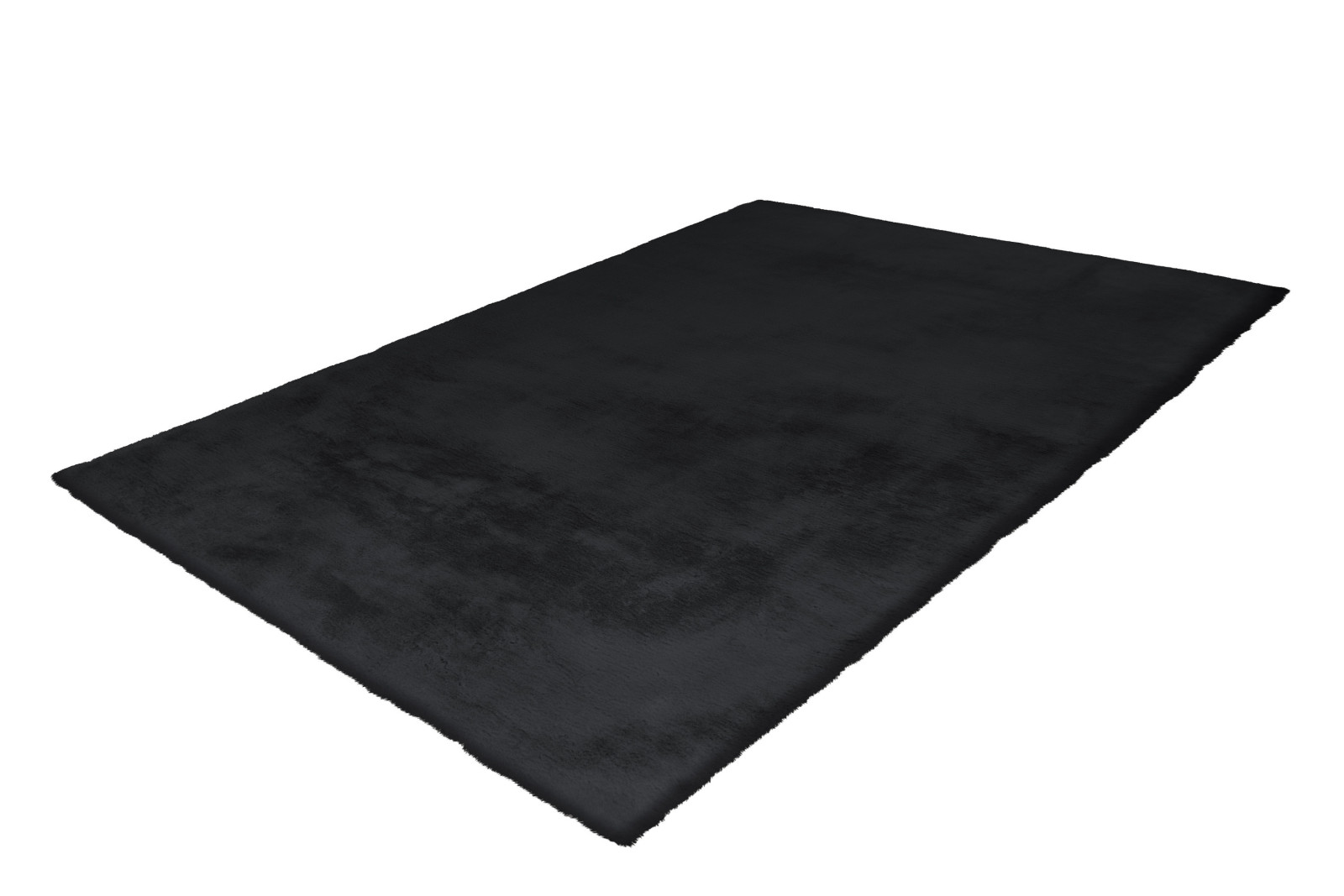 Kunstfell-Teppich - Kaninchenfell-Haptik - anthrazit - 160x230 cm