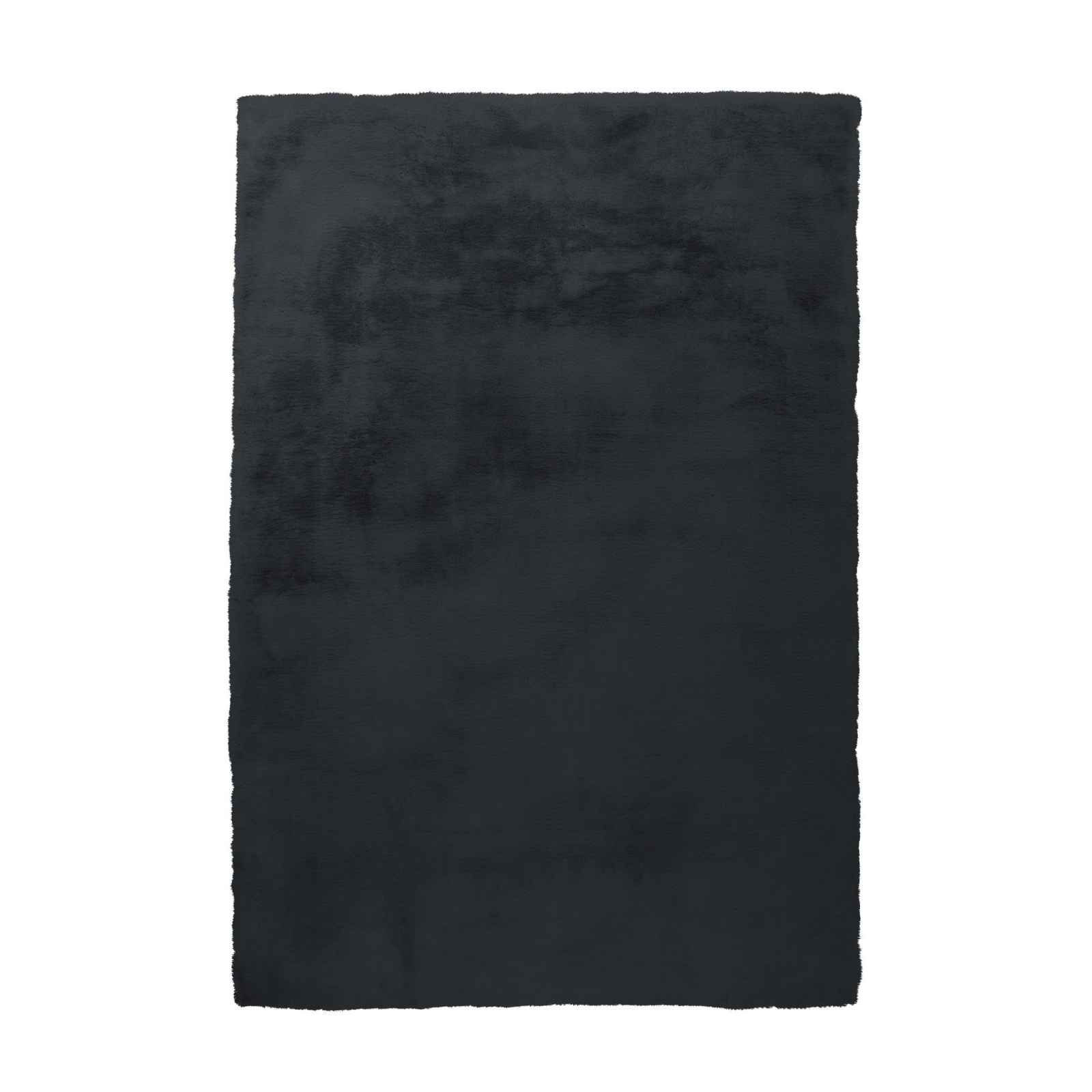 Kunstfell-Teppich - Kaninchenfell-Haptik - anthrazit - 160x230 cm
