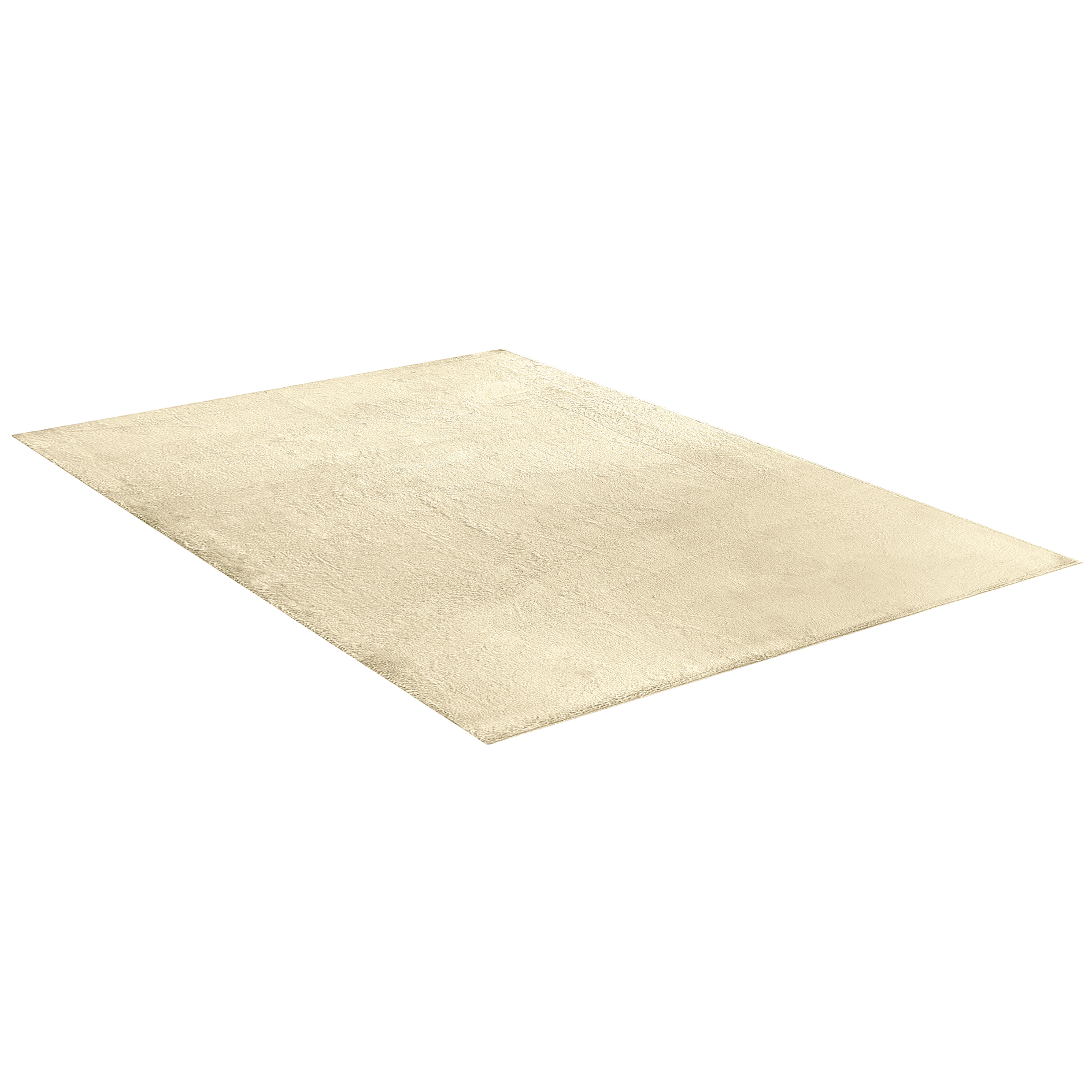 Kunstfellteppich - beige - 120x160 cm