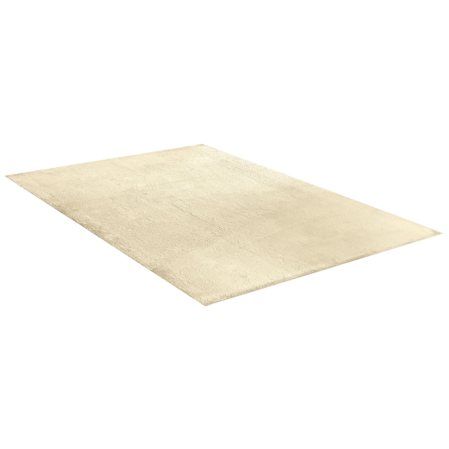Kunstfellteppich - beige - 160x220 cm