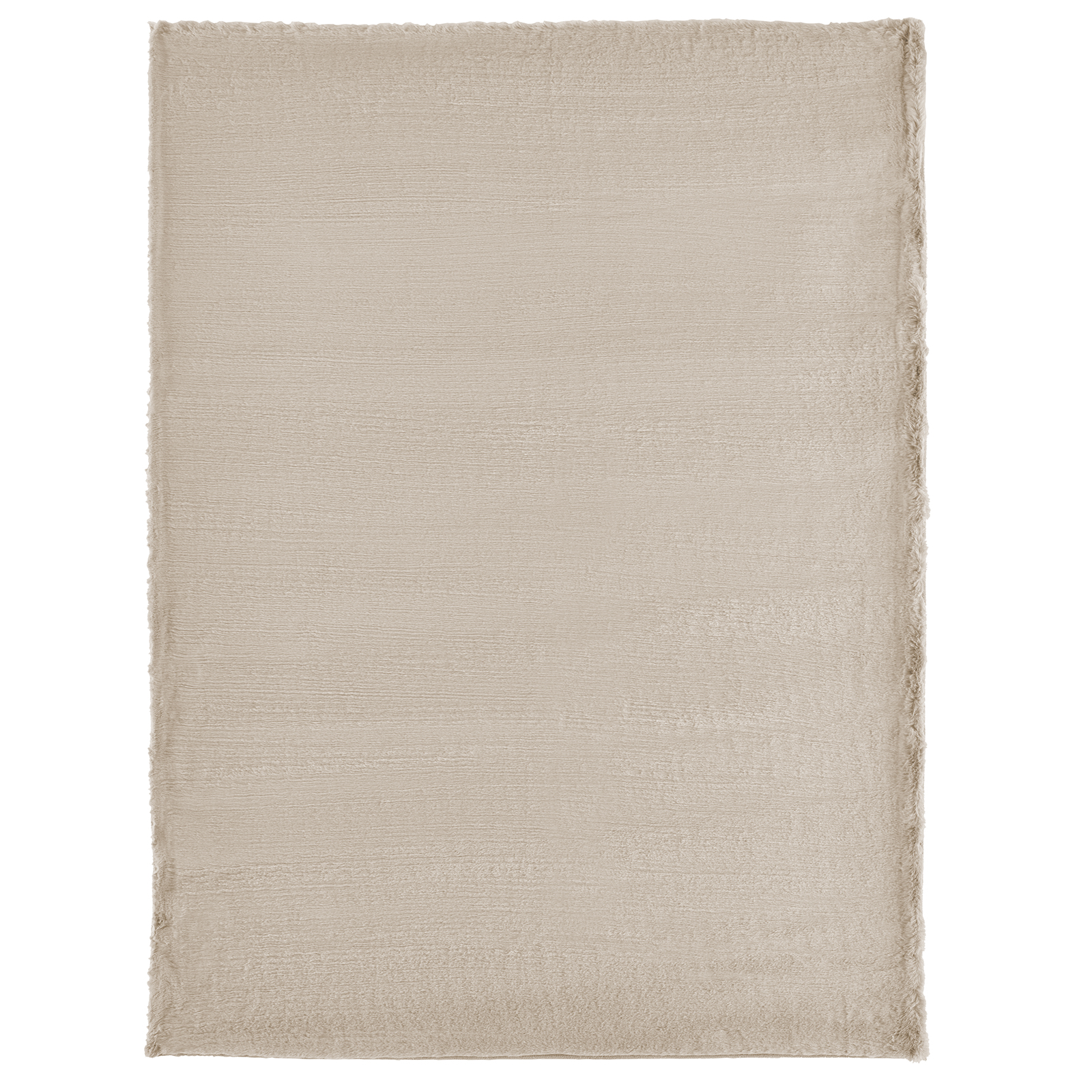 Kunstfellteppich - beige - 80x150 cm