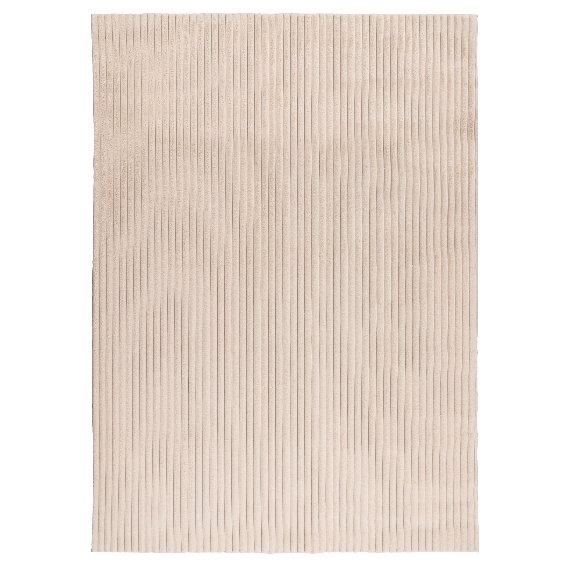 Kunstfellteppich - beige - Grobcordoptik - 80x150 cm