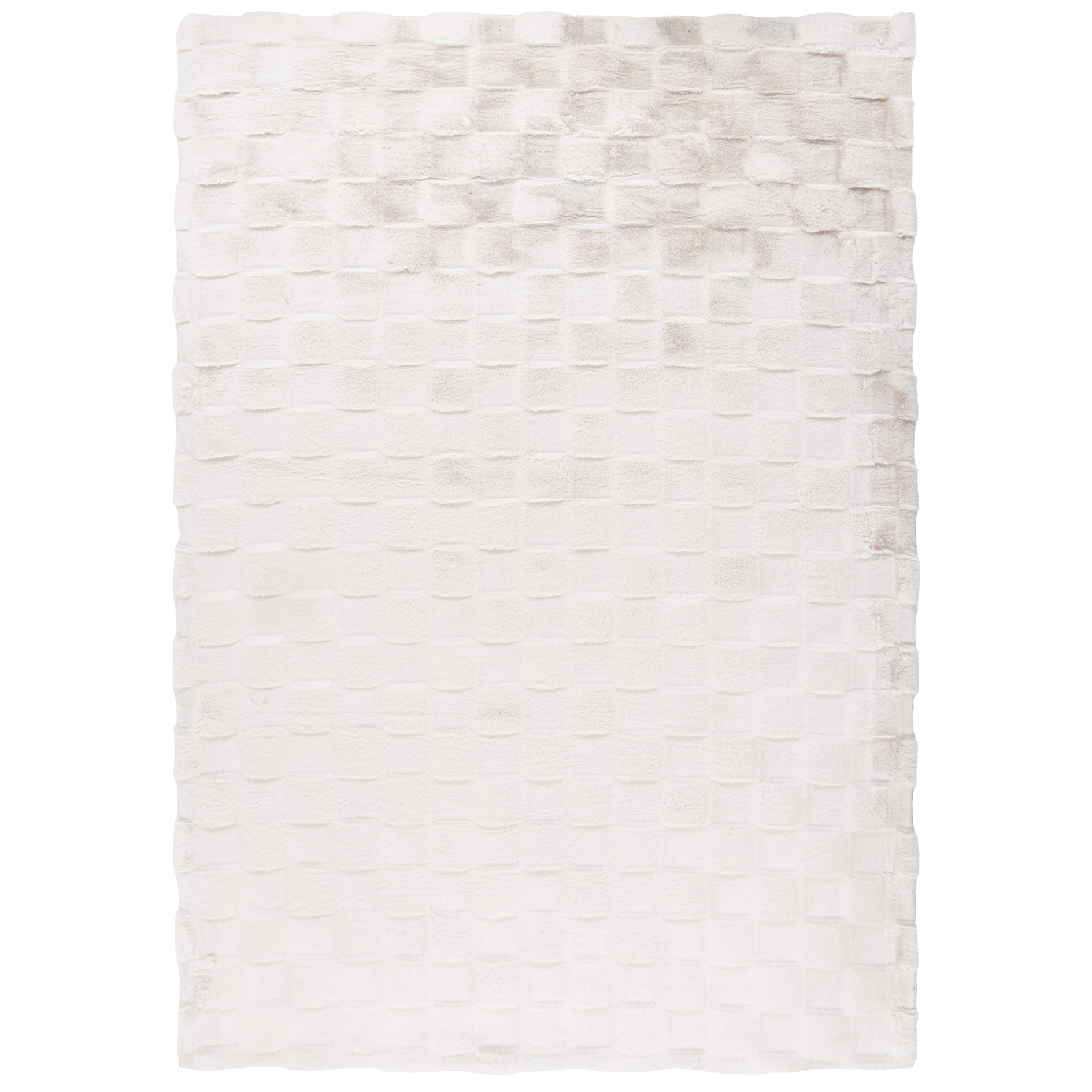 Kunstfellteppich - ivory - 3D-Struktur - 120x170 cm