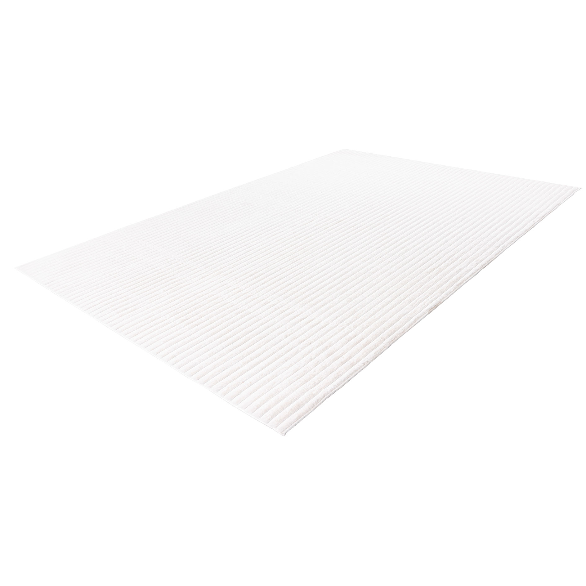 Kunstfellteppich - ivory - Grobcordoptik - 80x150 cm