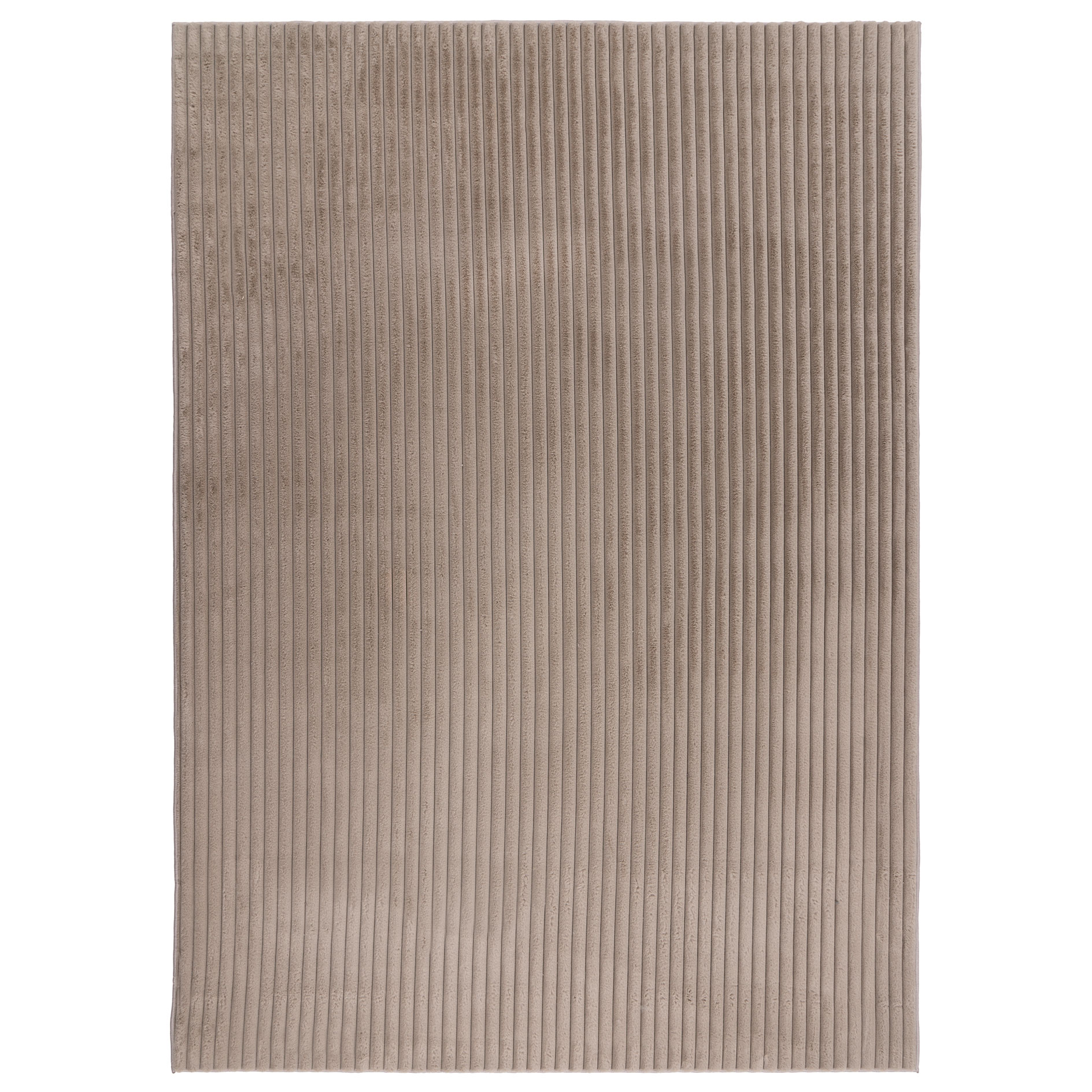 Kunstfellteppich - taupe - Grobcordoptik - 120x170 cm