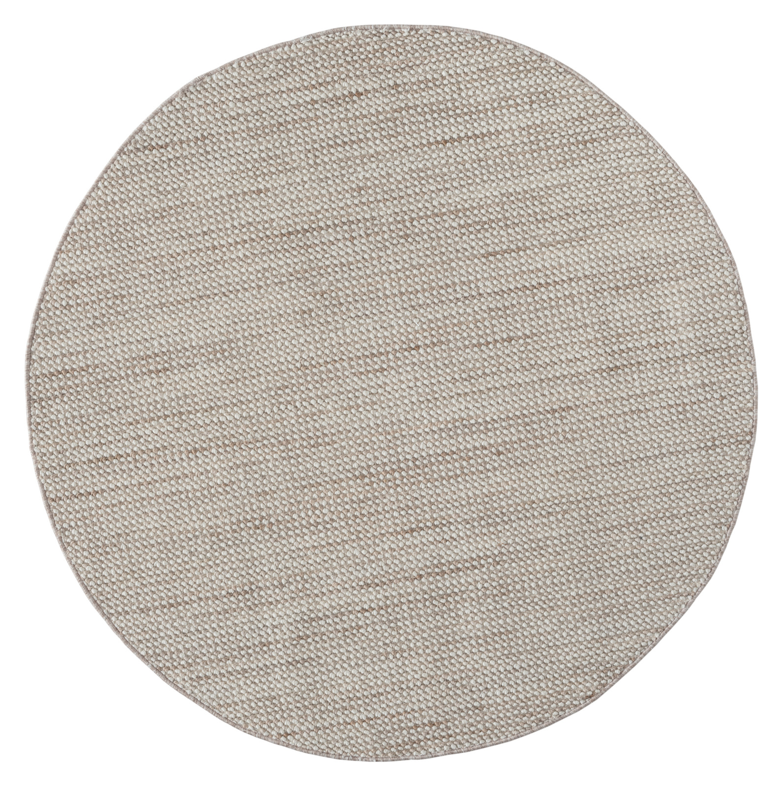 Kurzflorteppich AVA - beige - Ø 120 cm
