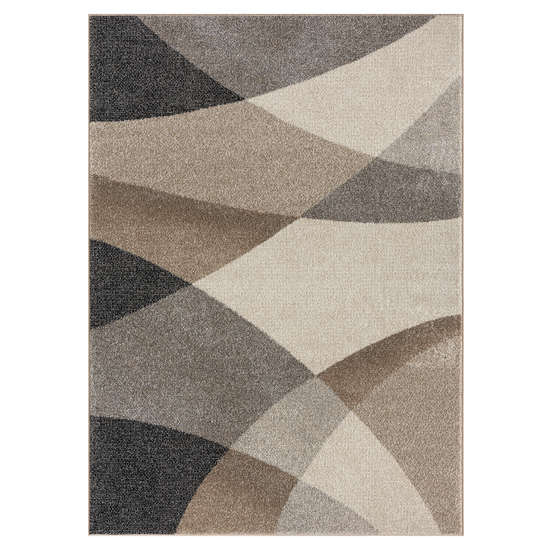 Kurzflorteppich - beige - 120x160 cm