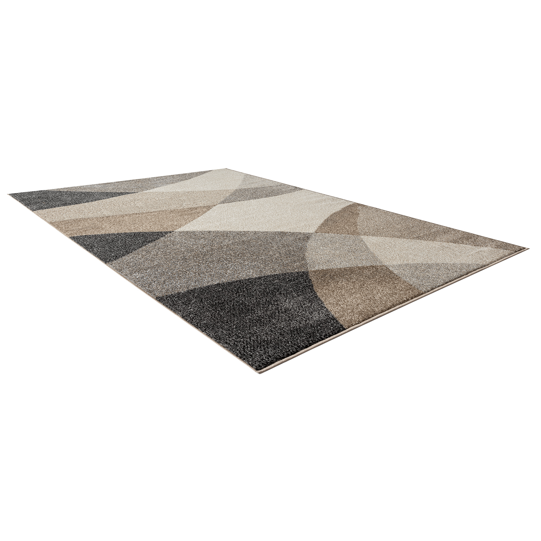 Kurzflorteppich - beige - 120x160 cm