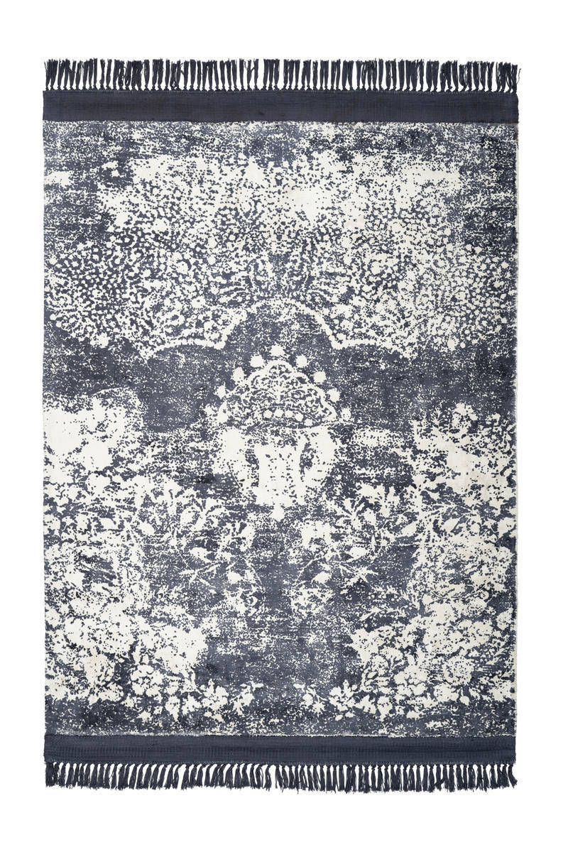 Kurzflorteppich DOLCE VITA 100 - violett - handgewebt - 80x150 cm