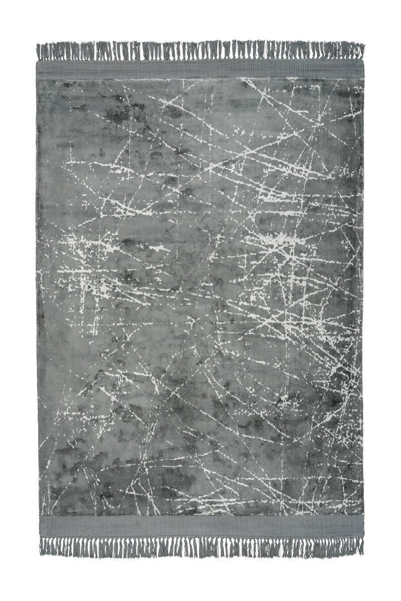 Kurzflorteppich DOLCE VITA 200 - grau - handgewebt - 160x230 cm