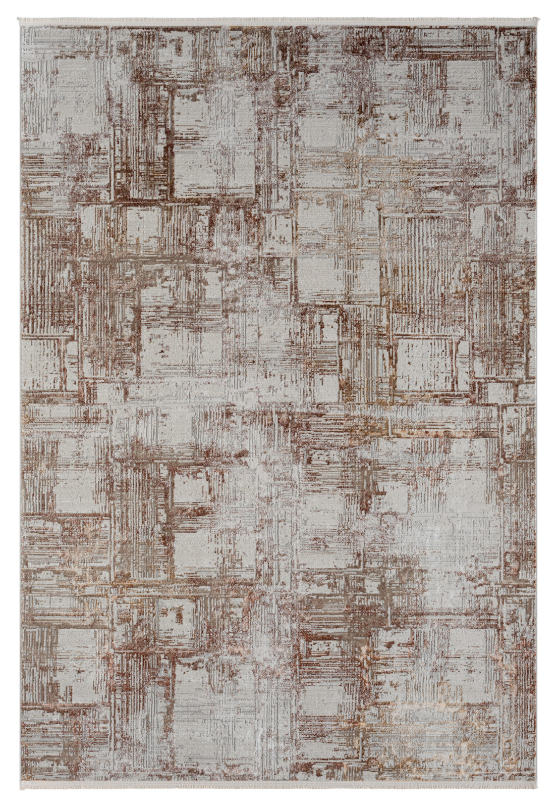Kurzflorteppich ESME 2 - grau - 140x200 cm