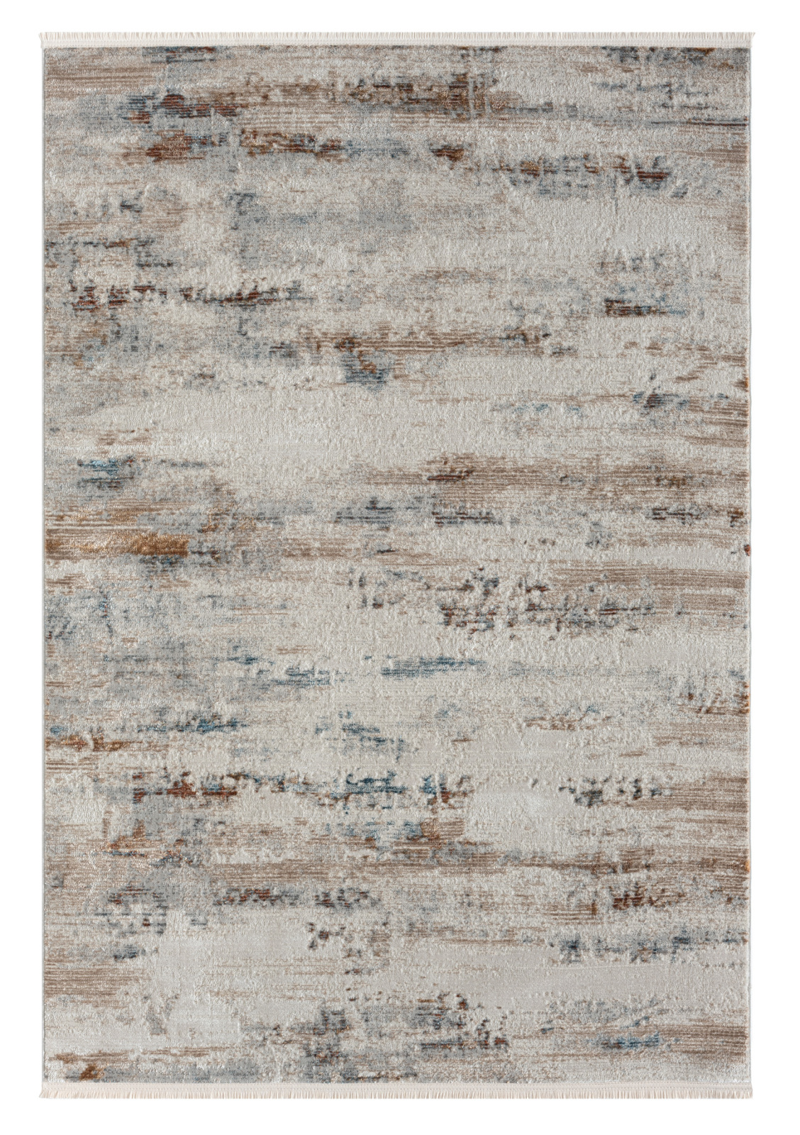 Kurzflorteppich ESME - grau-beige - 140x200 cm