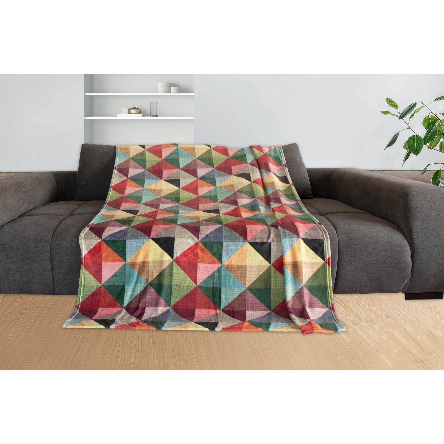 Kuscheldecke - bunt - Flanell - 150x200 cm